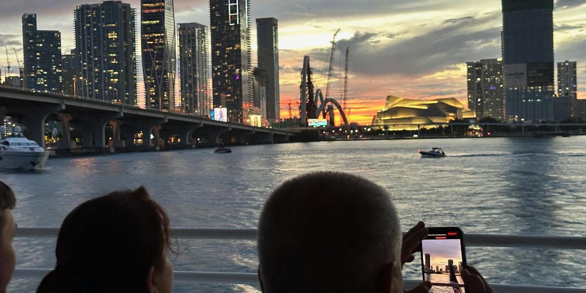 Miami Biscayne Bay Sunset Boat Cruise