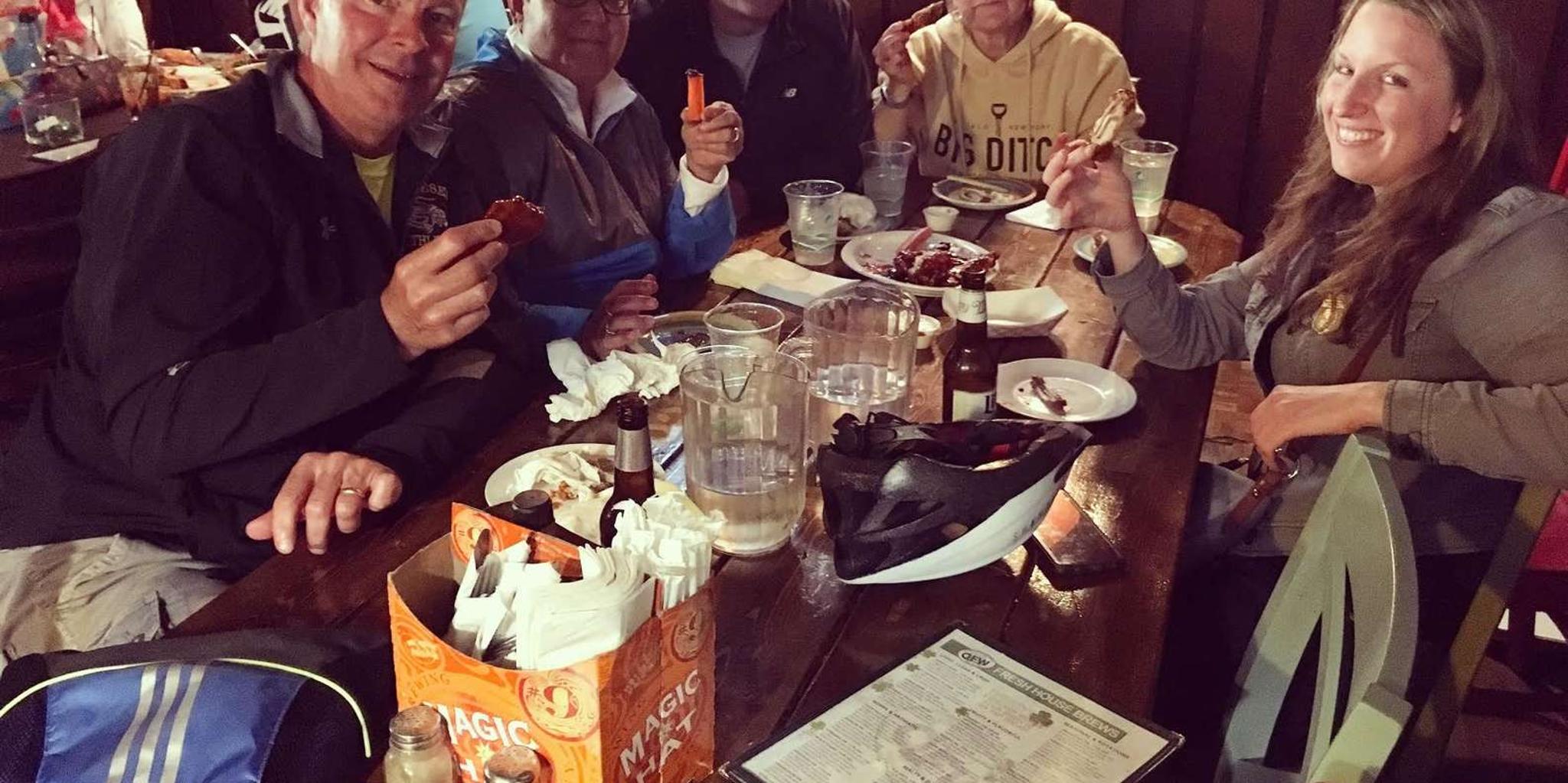 Buffalo Chicken Wings Bike Tour