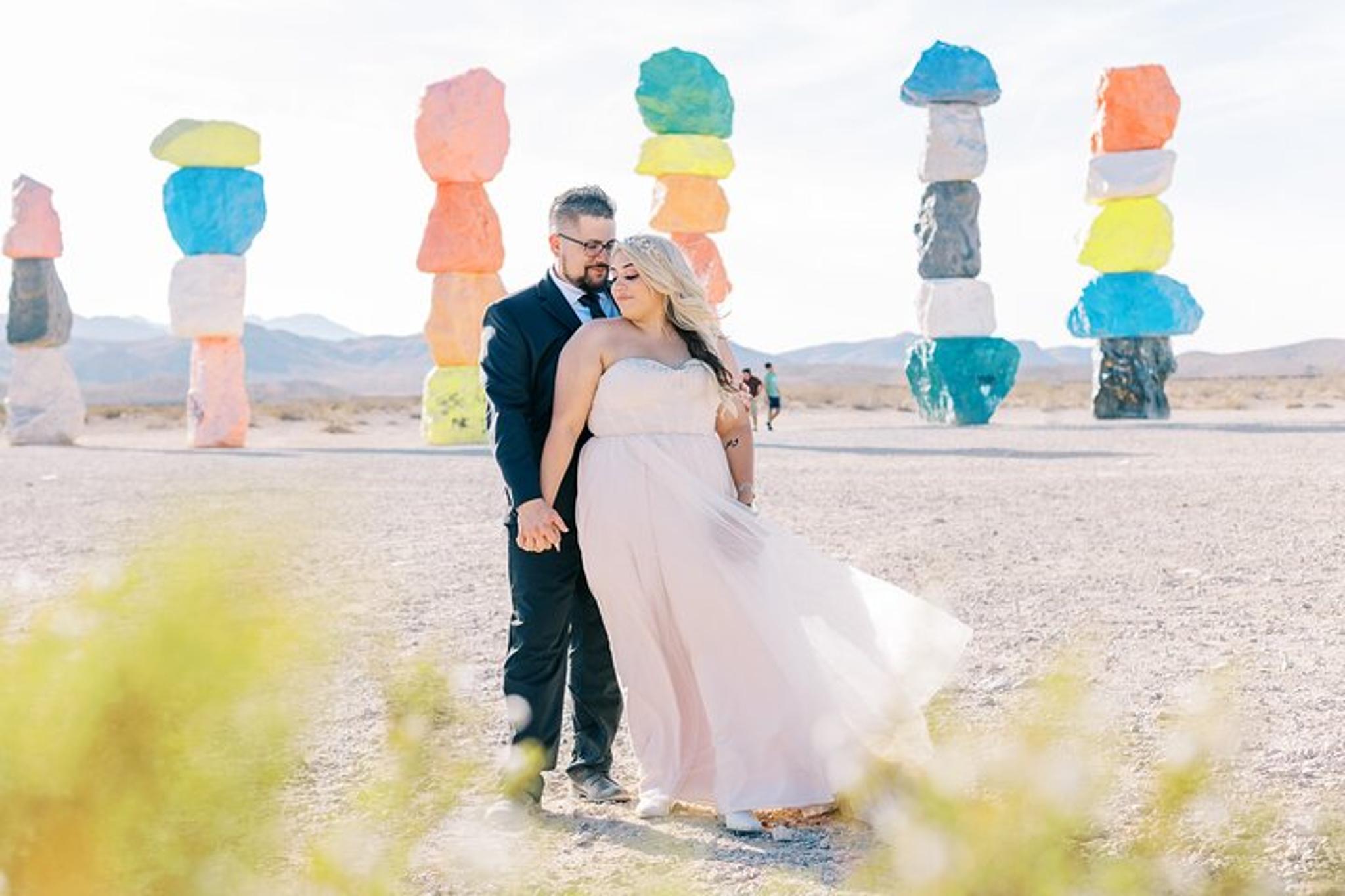 Las Vegas Wedding Ceremony at 7 Magic Mountains - Image 3