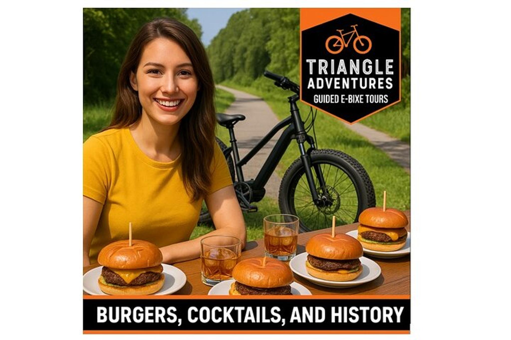 Raleigh E-Bike Tour: Burgers, Cocktails, and History
