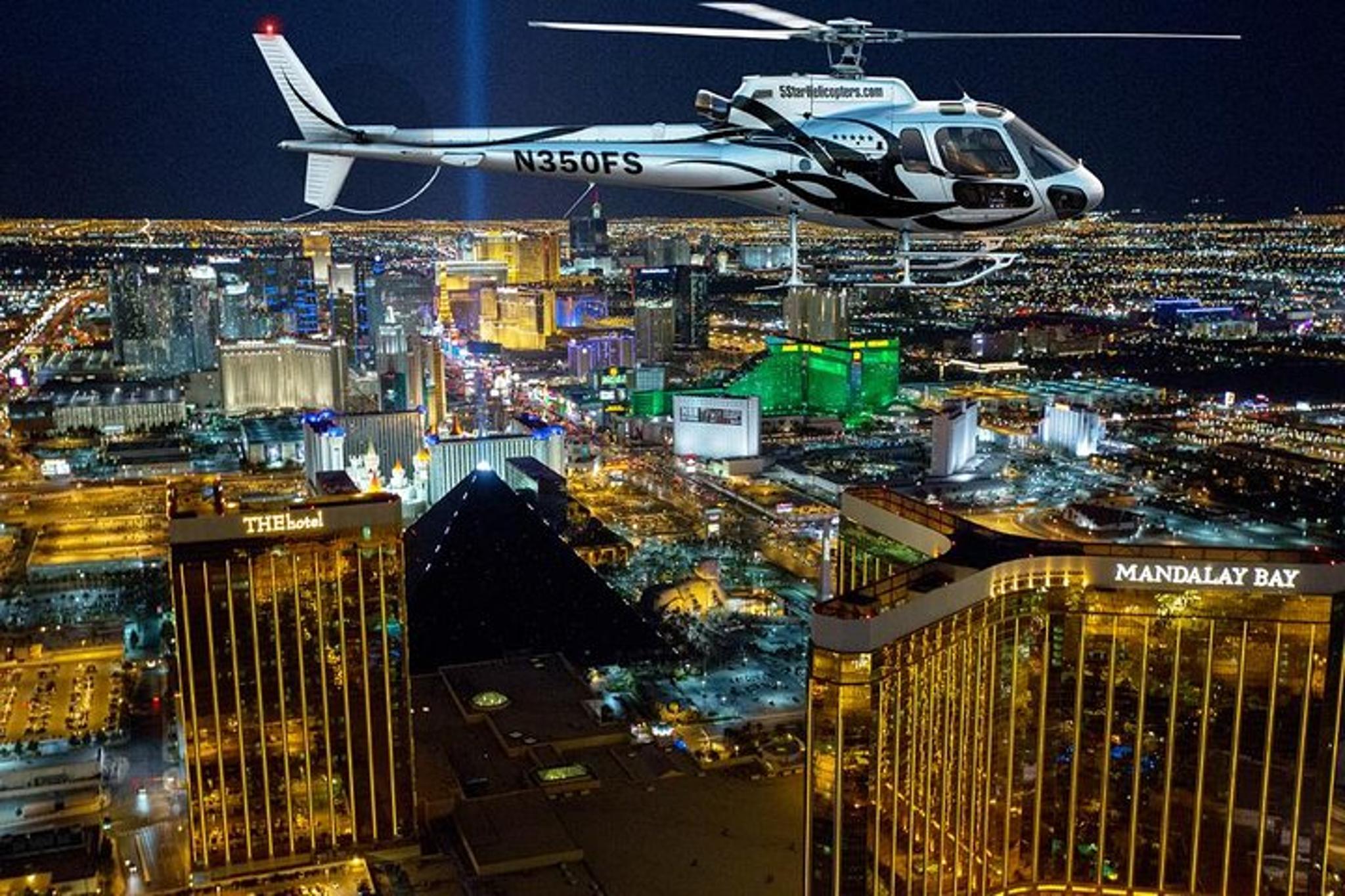 Las Vegas Helicopter Tour with Eiffel Tower Dinner - Image 2