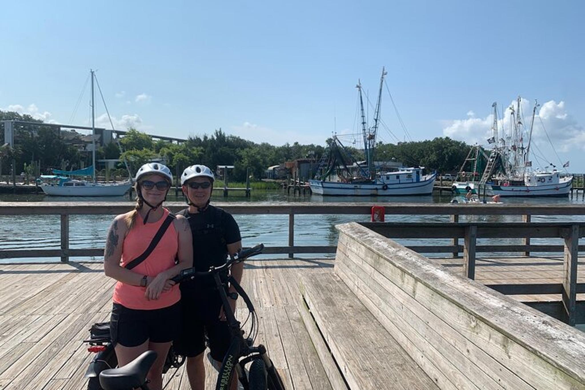Charleston Harbor E-Bike Tour with Milkshake Stop - Image 2
