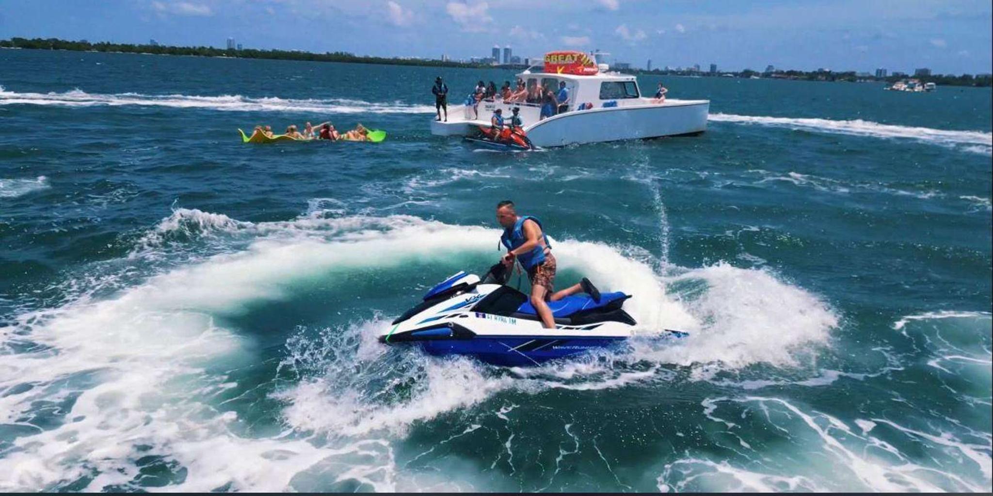 Miami Biscayne Bay Catamaran Party with Jet Ski - Image 2