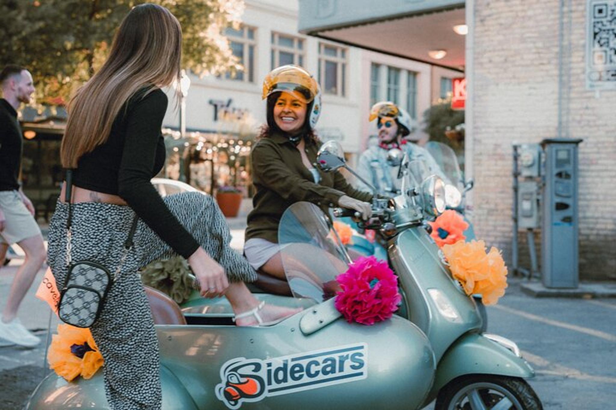San Antonio Vespa Sidecar Tour with Tacos 90 min - Image 3