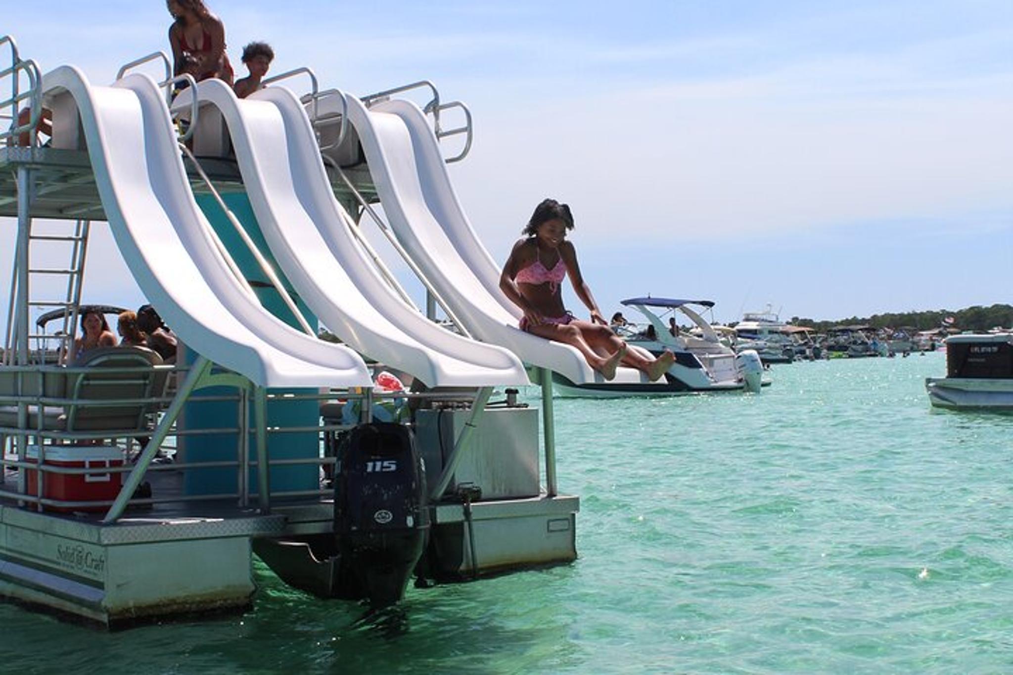 Okaloosa Island Pontoon Boat Adventure with Slides - Image 2