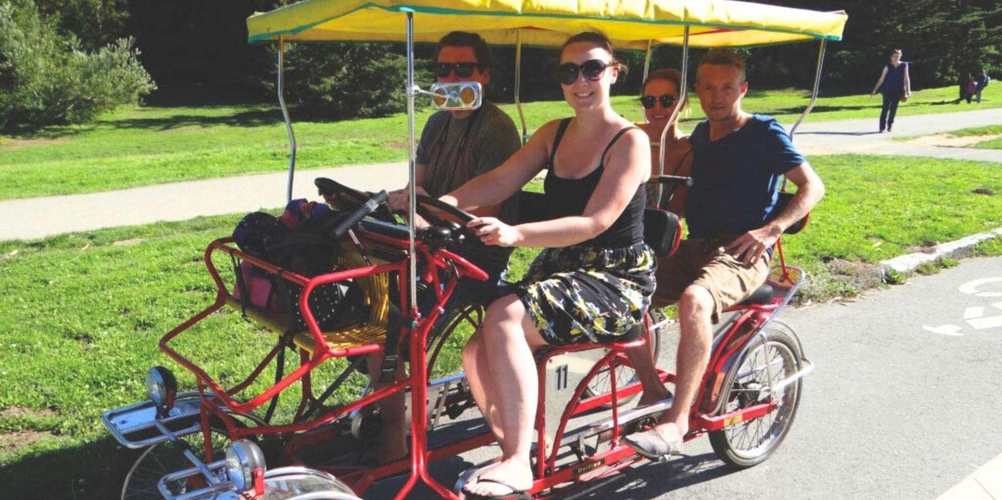 San Francisco Surrey Bike Rental in Golden Gate Park - Image 1