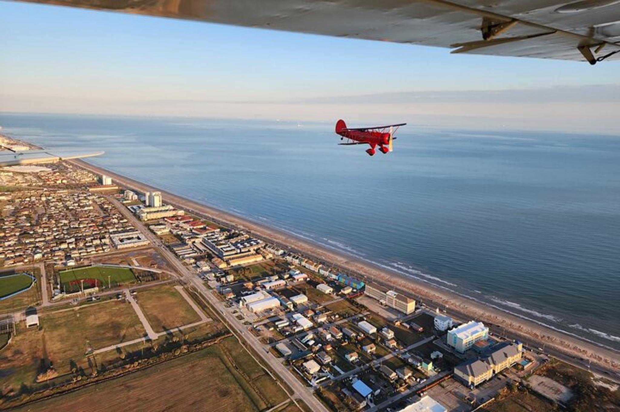 Galveston Biplane Ride Over Bolivar Lighthouse - Image 6