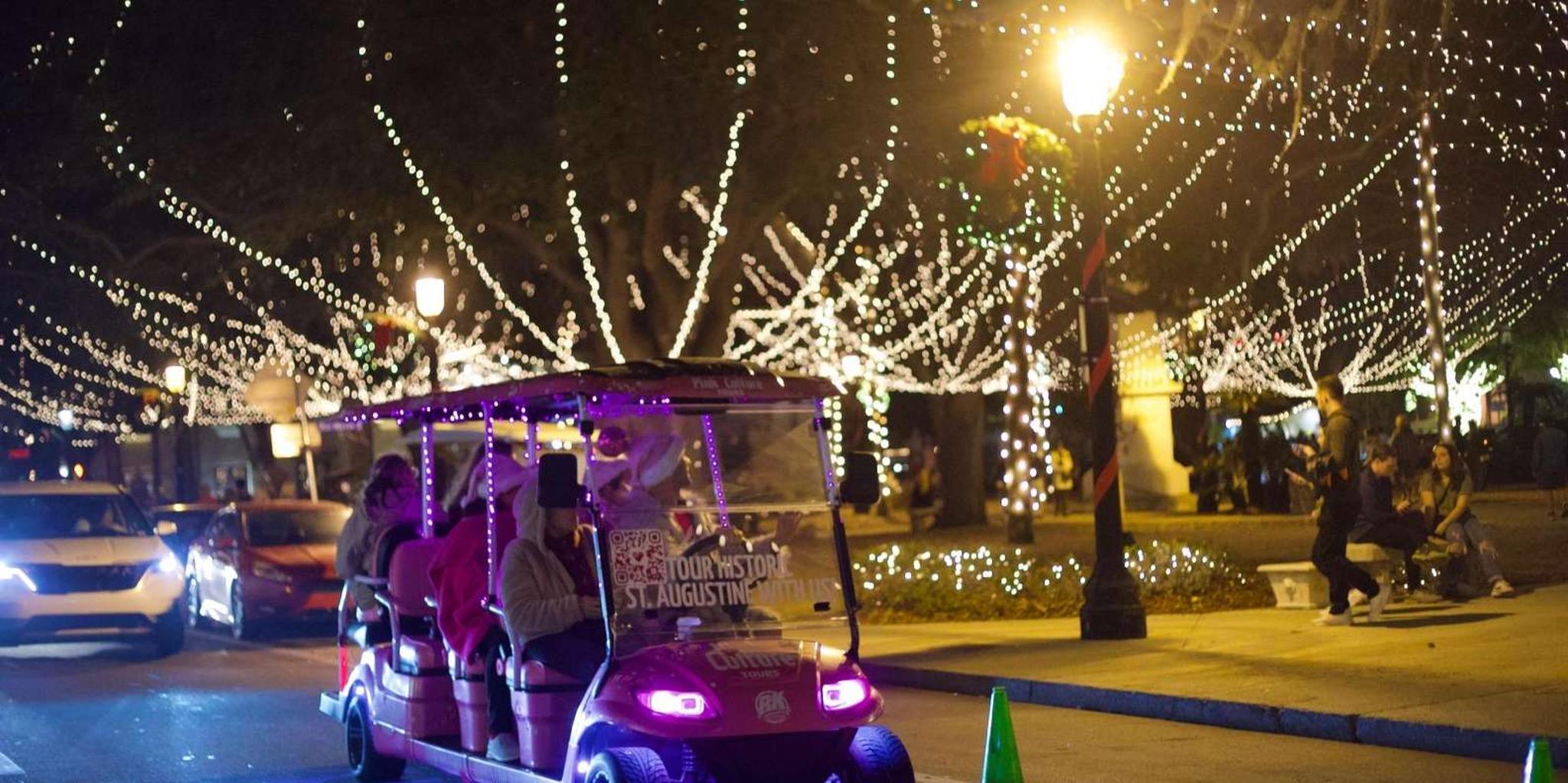 St. Augustine Nights of Lights Golf Cart Tour - Image 3