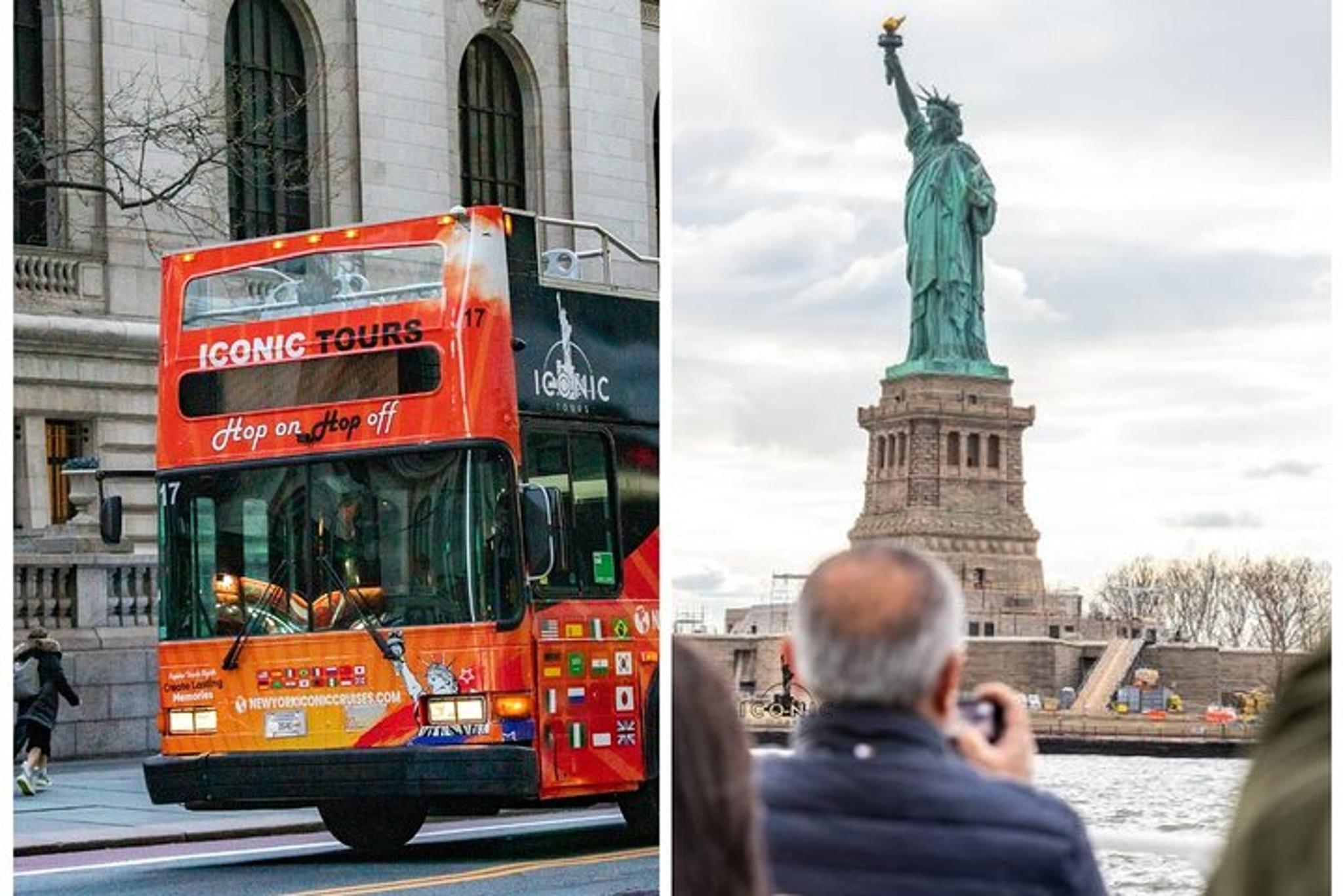 New York City Sightseeing Bus and Statue of Liberty Cruise - Image 2