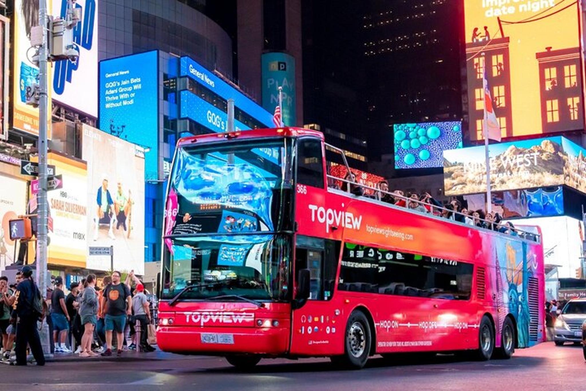 New York Night Open-Top Bus Tour
