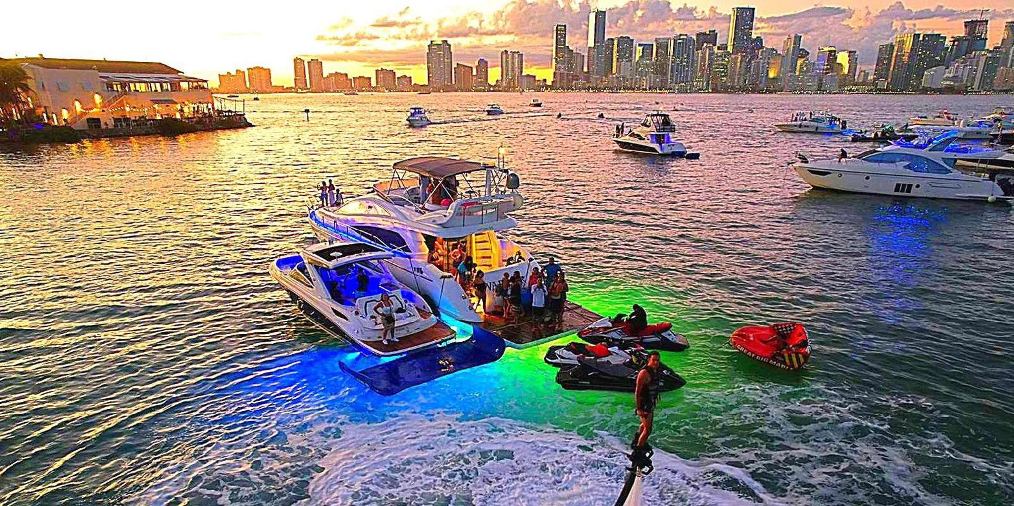 Miami Yacht Rental with Jetski and Paddleboards - Image 2