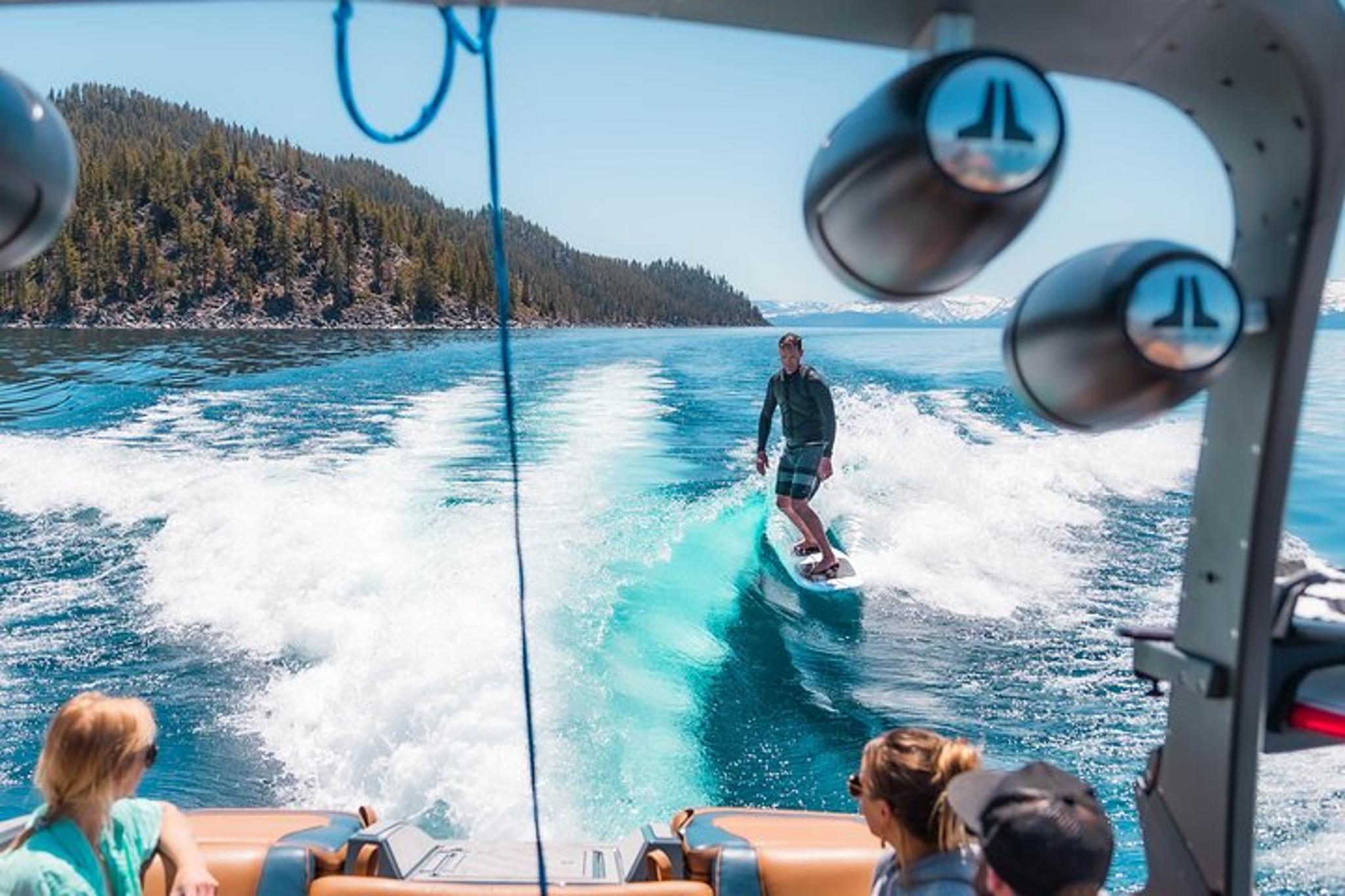 Lake Tahoe Wakesurf and Wakeboard Boat Charter