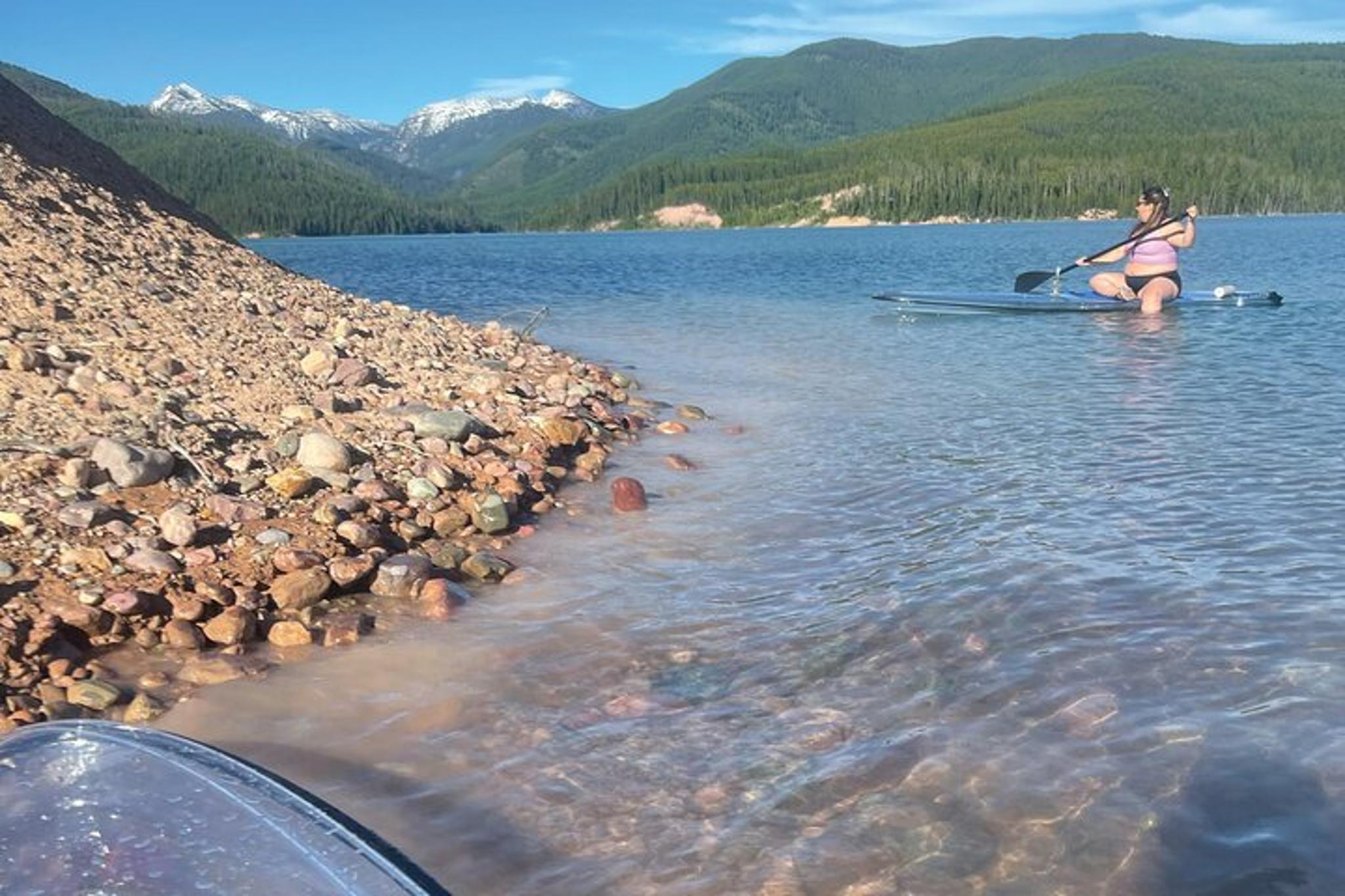 Glacier Park Clear Paddleboard Rental - Image 4