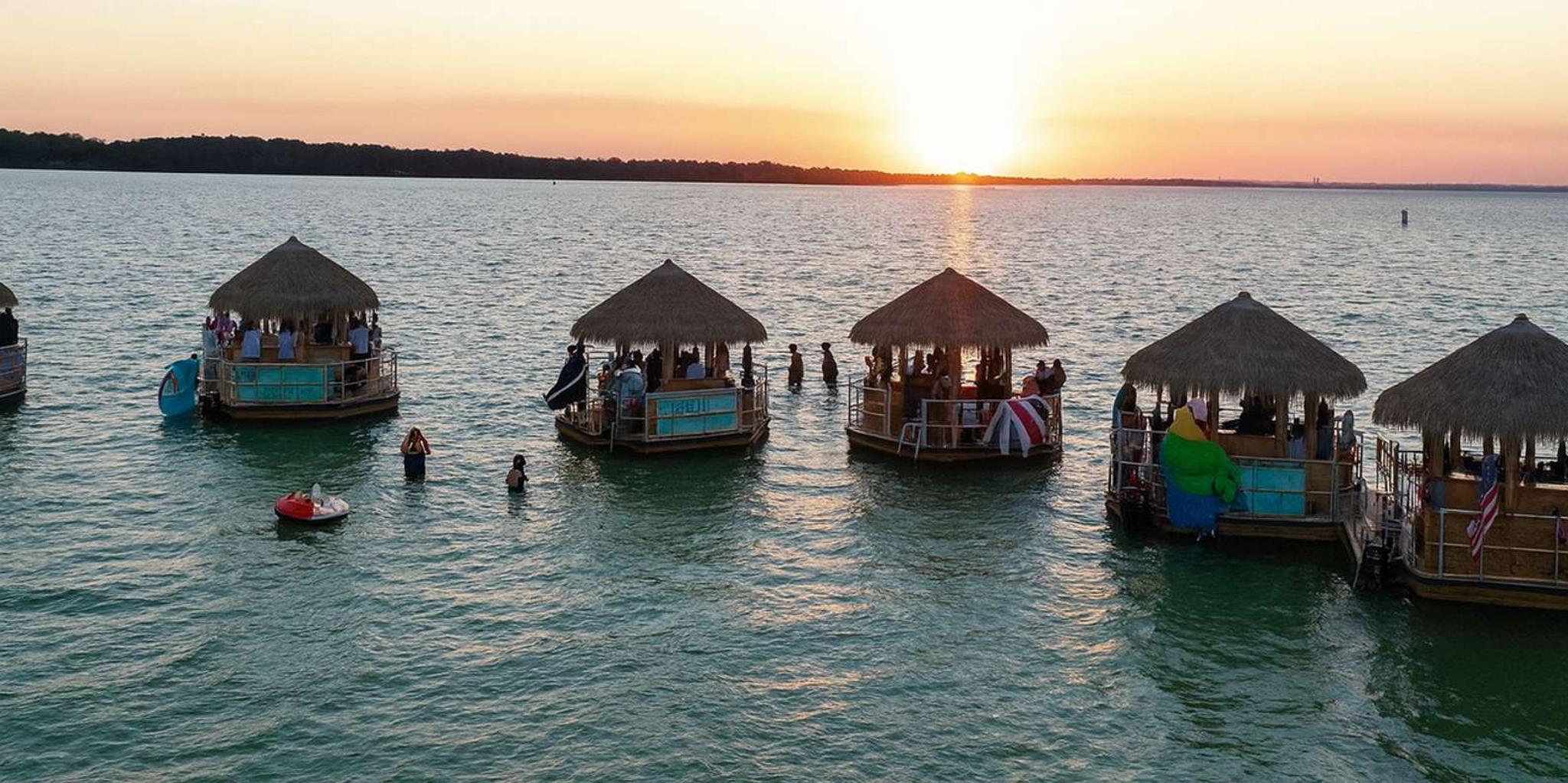Destin Tiki Boat Fireworks and Sunset Cruise 1.5 hr - Image 2