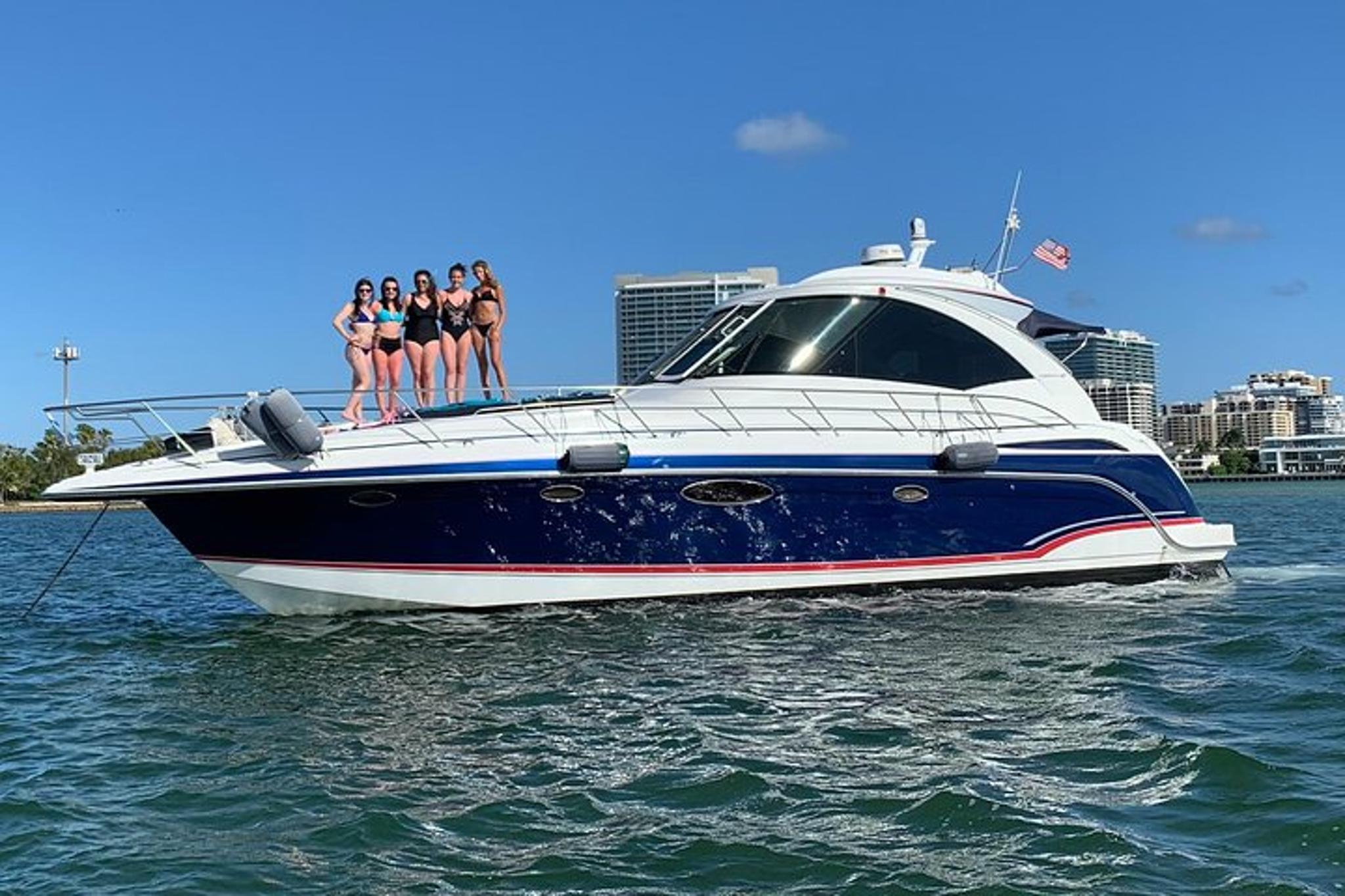 Miami Yacht Charter at Haulover Sandbar 4 hr