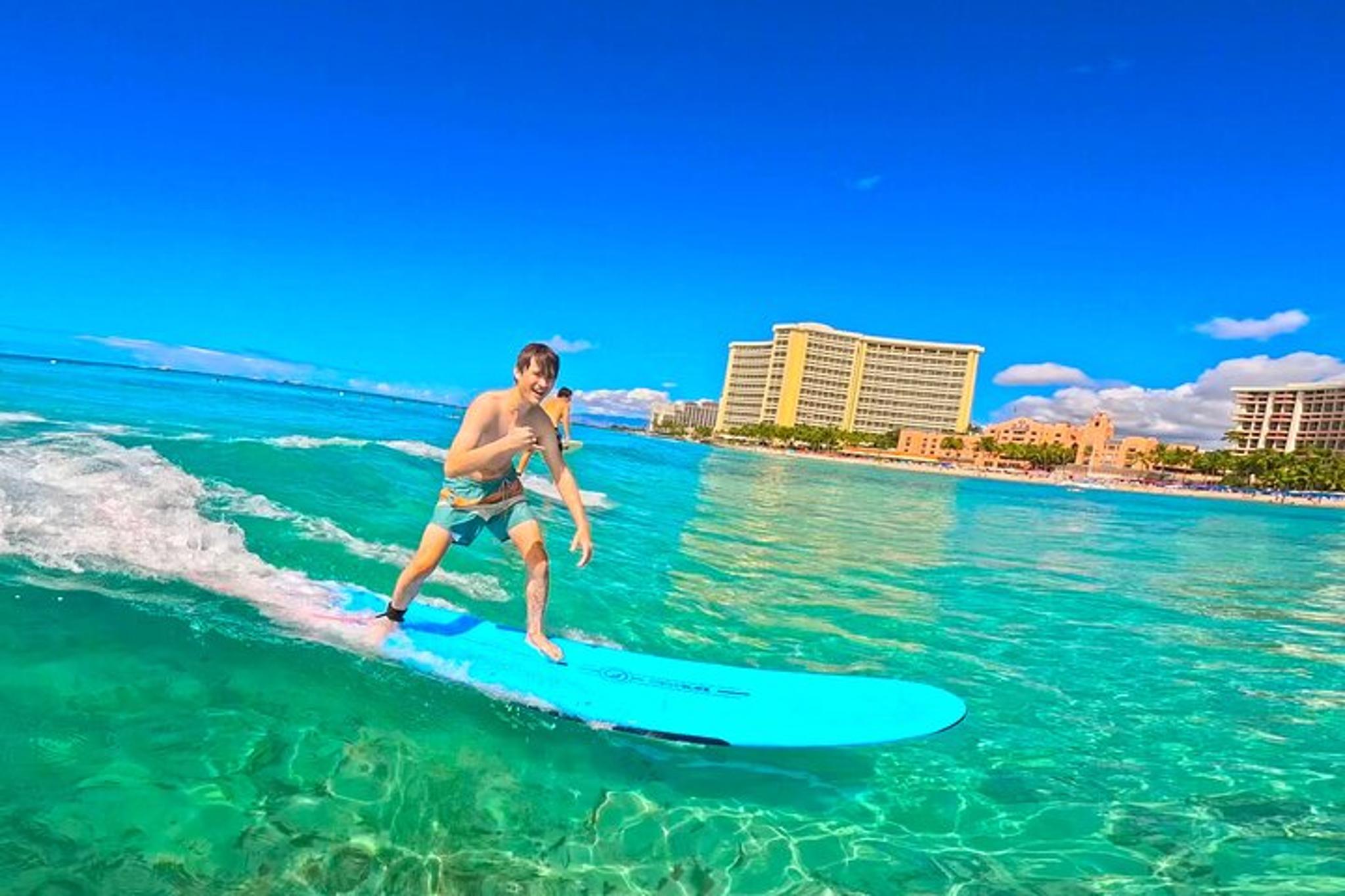 Waikiki Surfing Lessons for Beginners 1 hr - Image 1