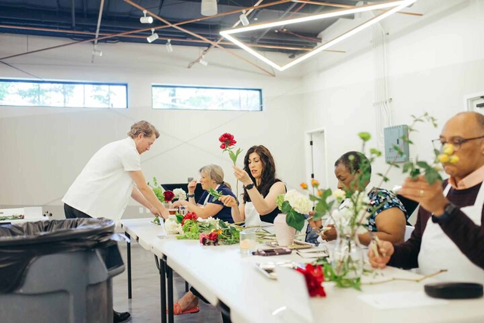 Atlanta Flower Arranging Workshop with Skyline Views - Image 6