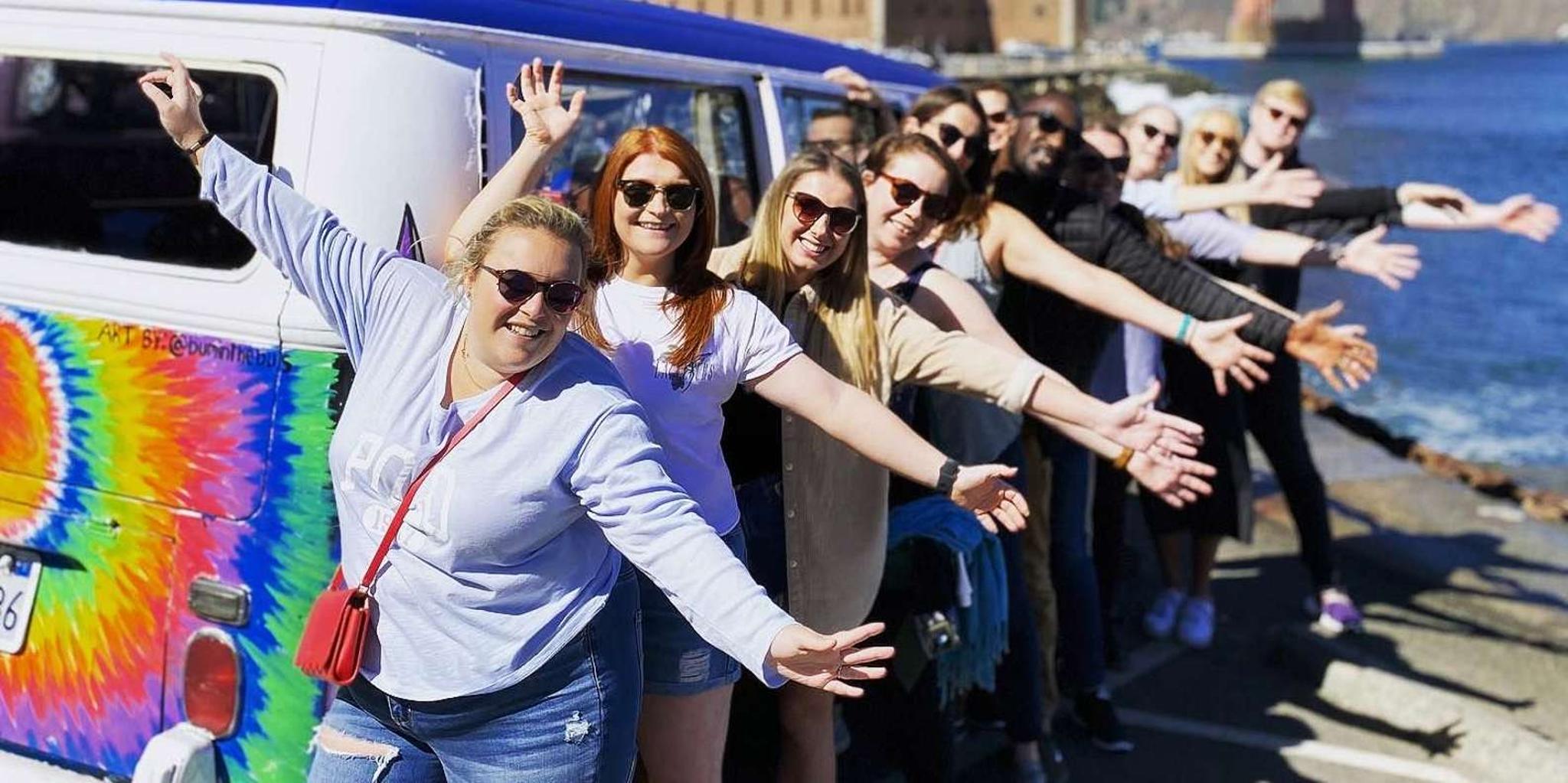 San Francisco City Sightseeing Tour on Hippie Bus