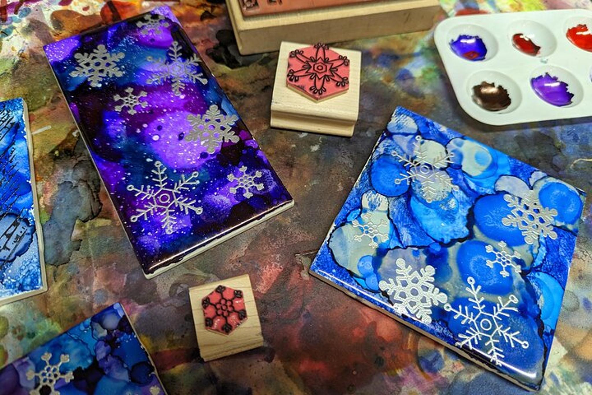 Estes Park Alcohol Ink Tile Workshop - Image 3
