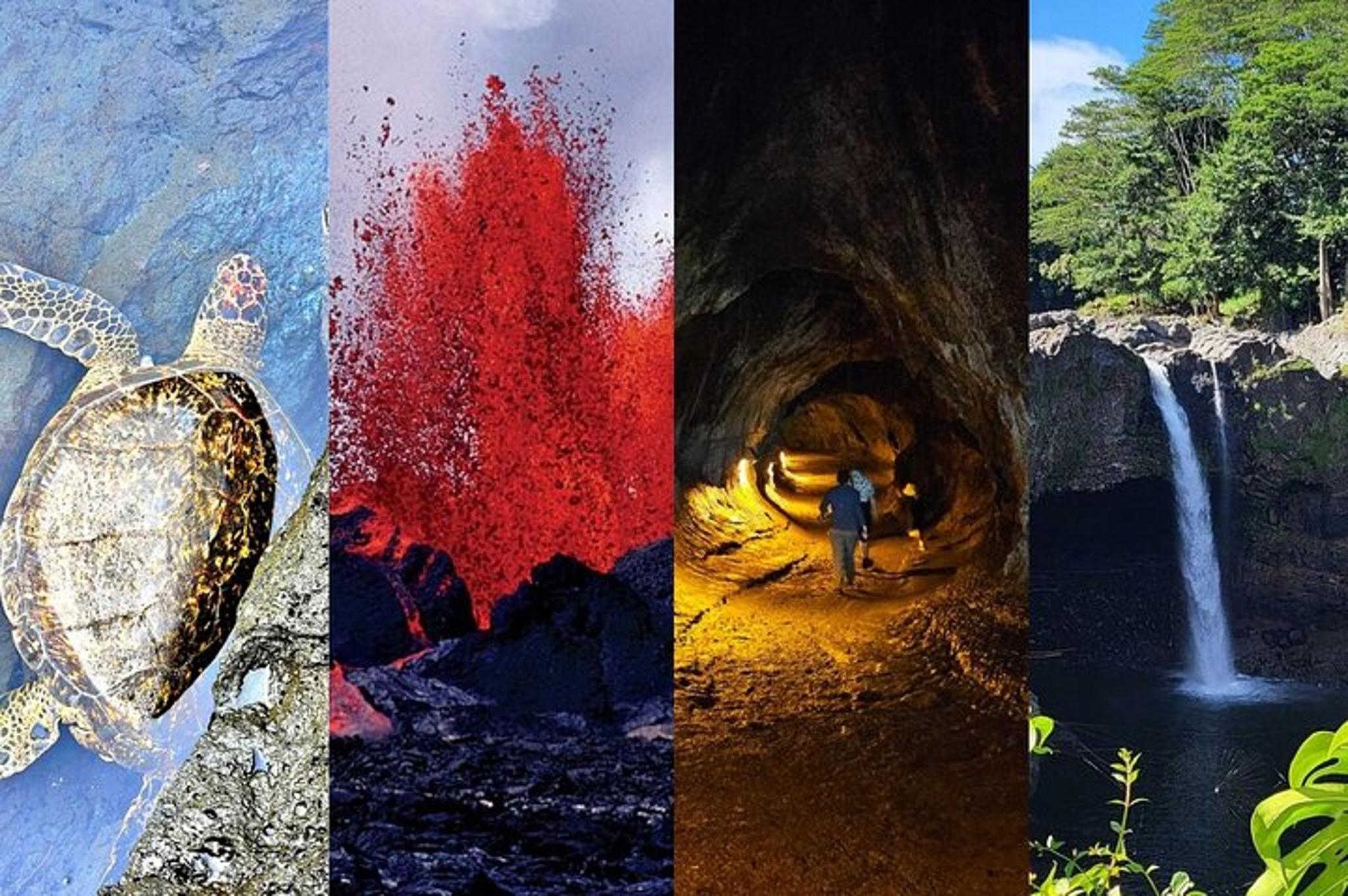 Hilo Volcanoes, Waterfalls, and Beaches Day Tour