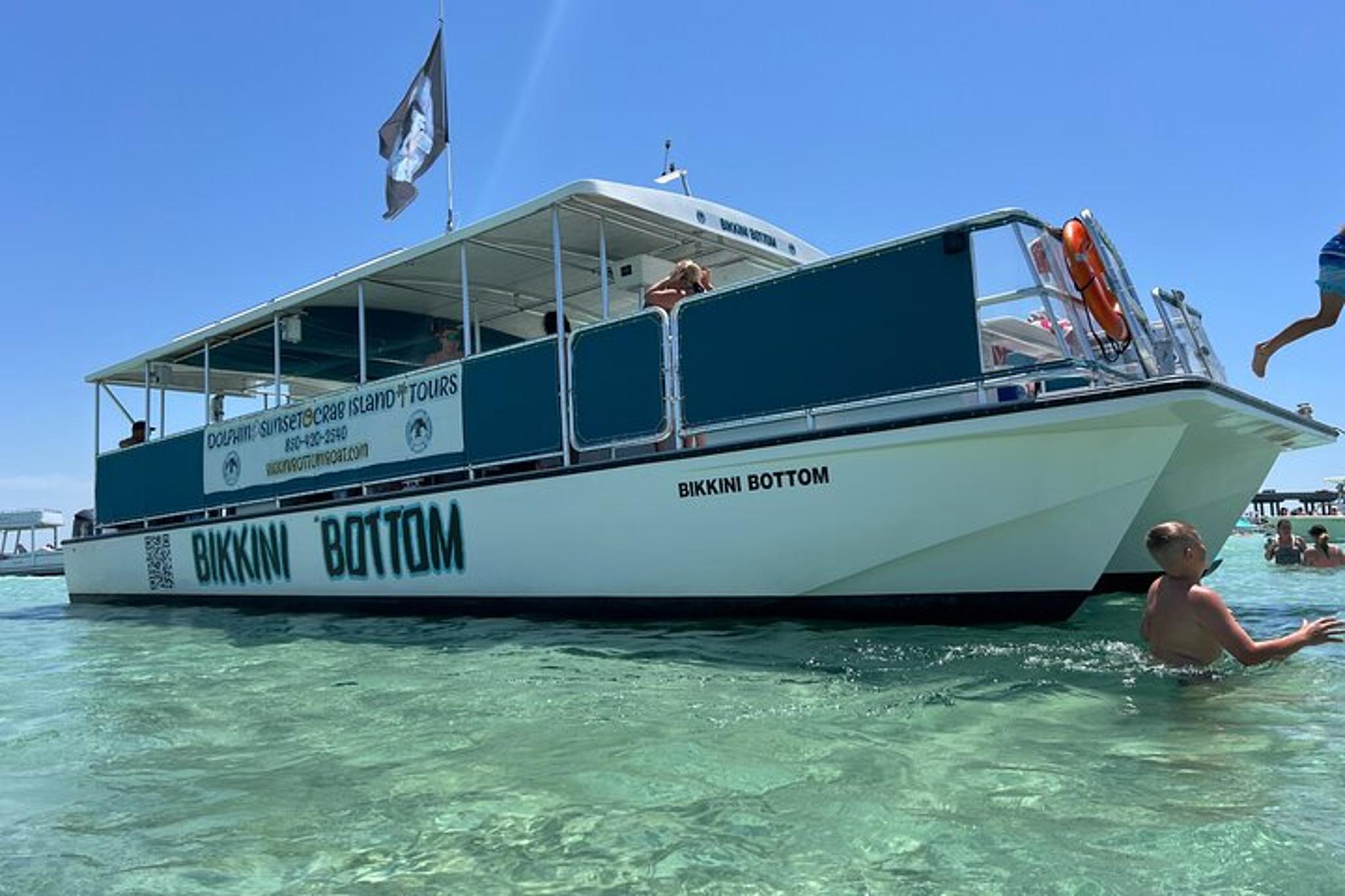 Destin Crab Island Swimming Tour on Bikkini Bottom Boat - Image 3