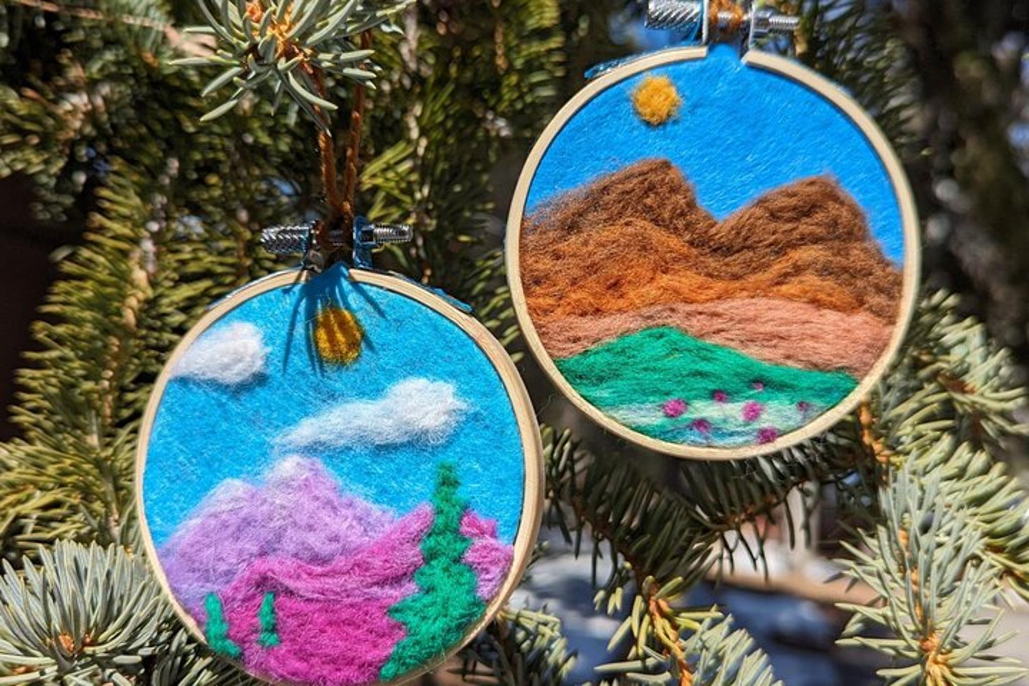 Estes Park Felted Landscape Ornament Art Kit