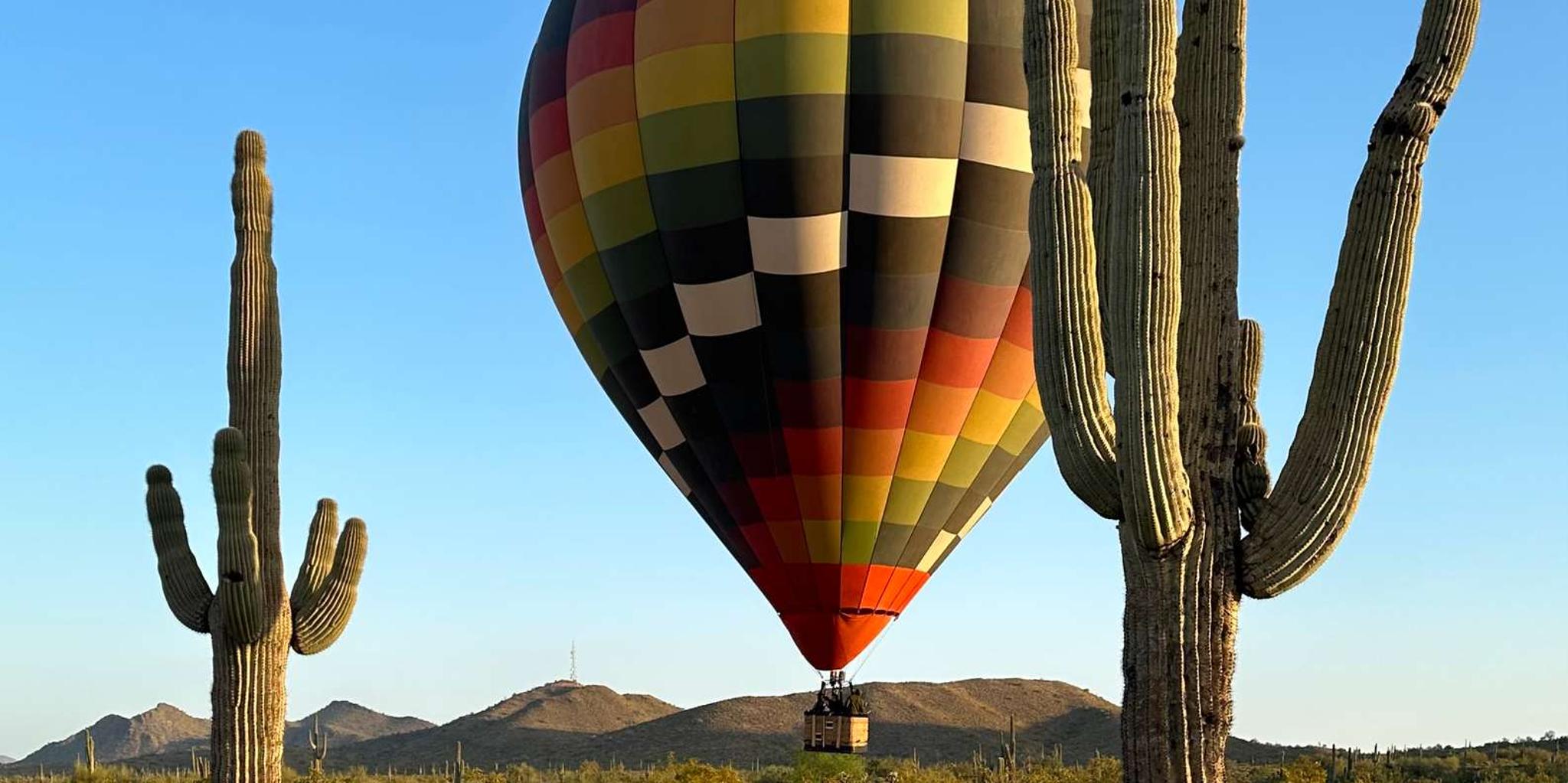 Phoenix Sonoran Desert Balloon Flight at Sunrise