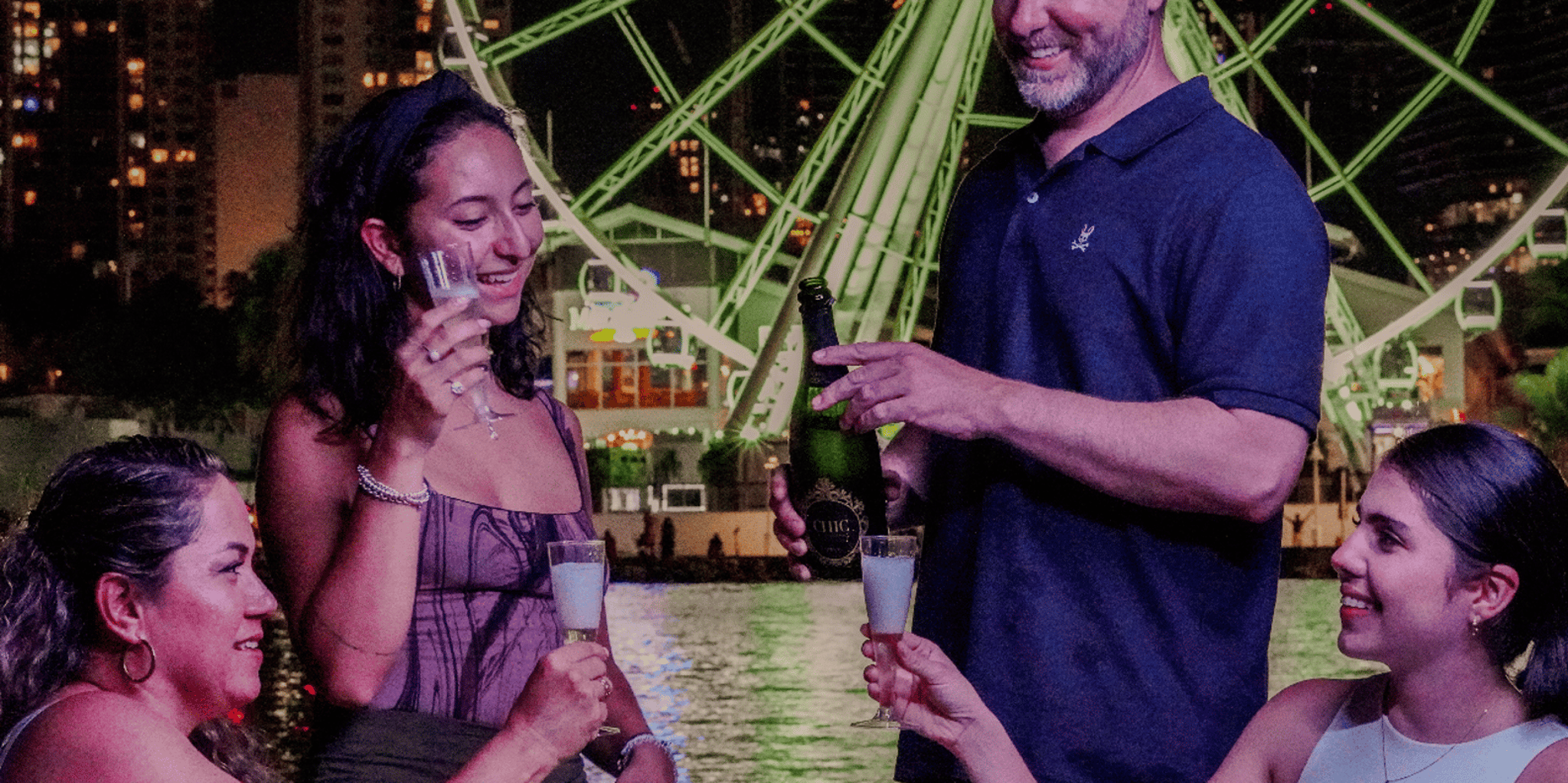 Miami Champagne City Lights Boat Tour - Image 1