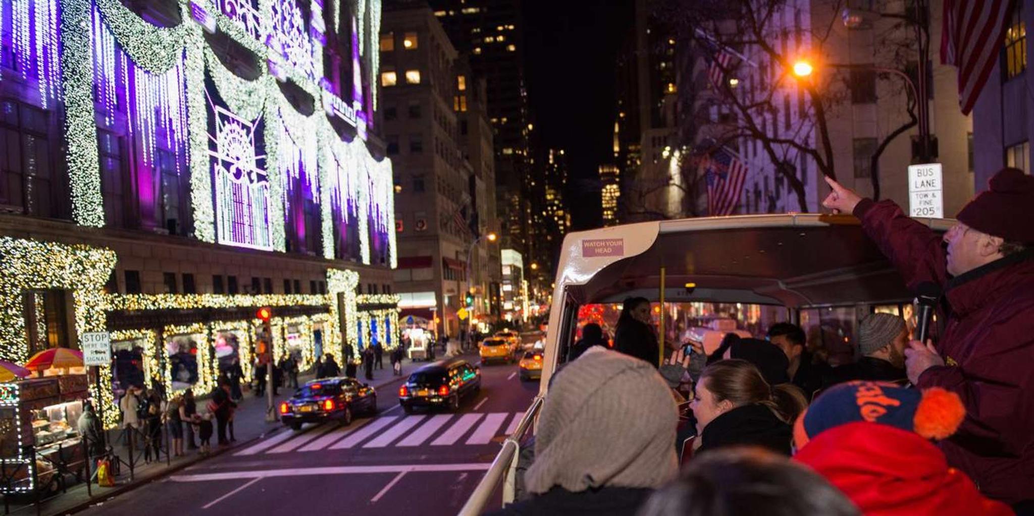 New York City Holiday Lights Night Tour by Open-top Bus - Image 6