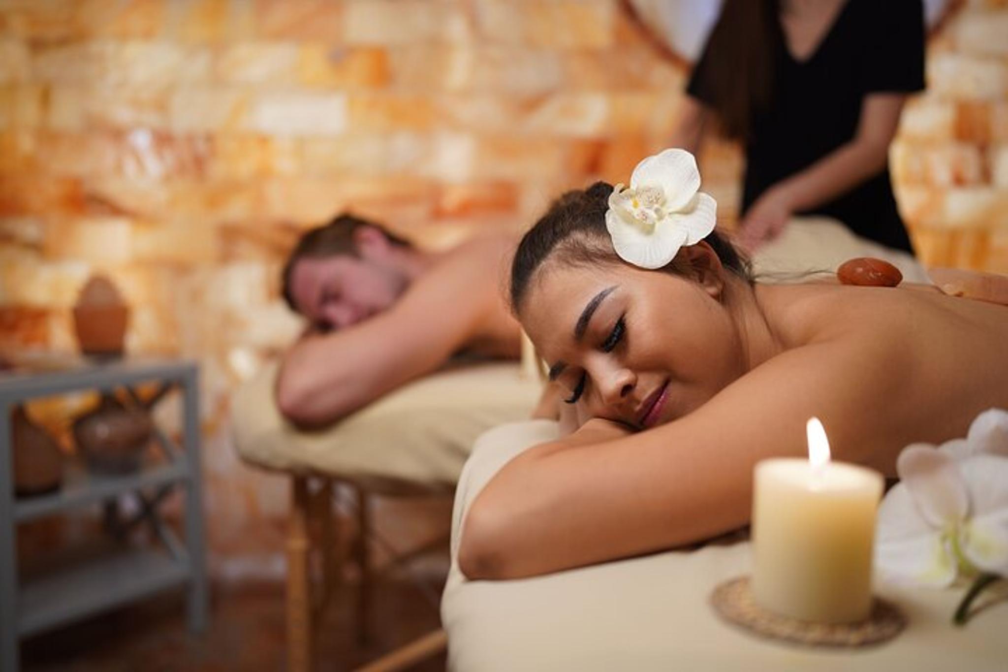 Las Vegas Couples Hot Stone Massage and Halotherapy