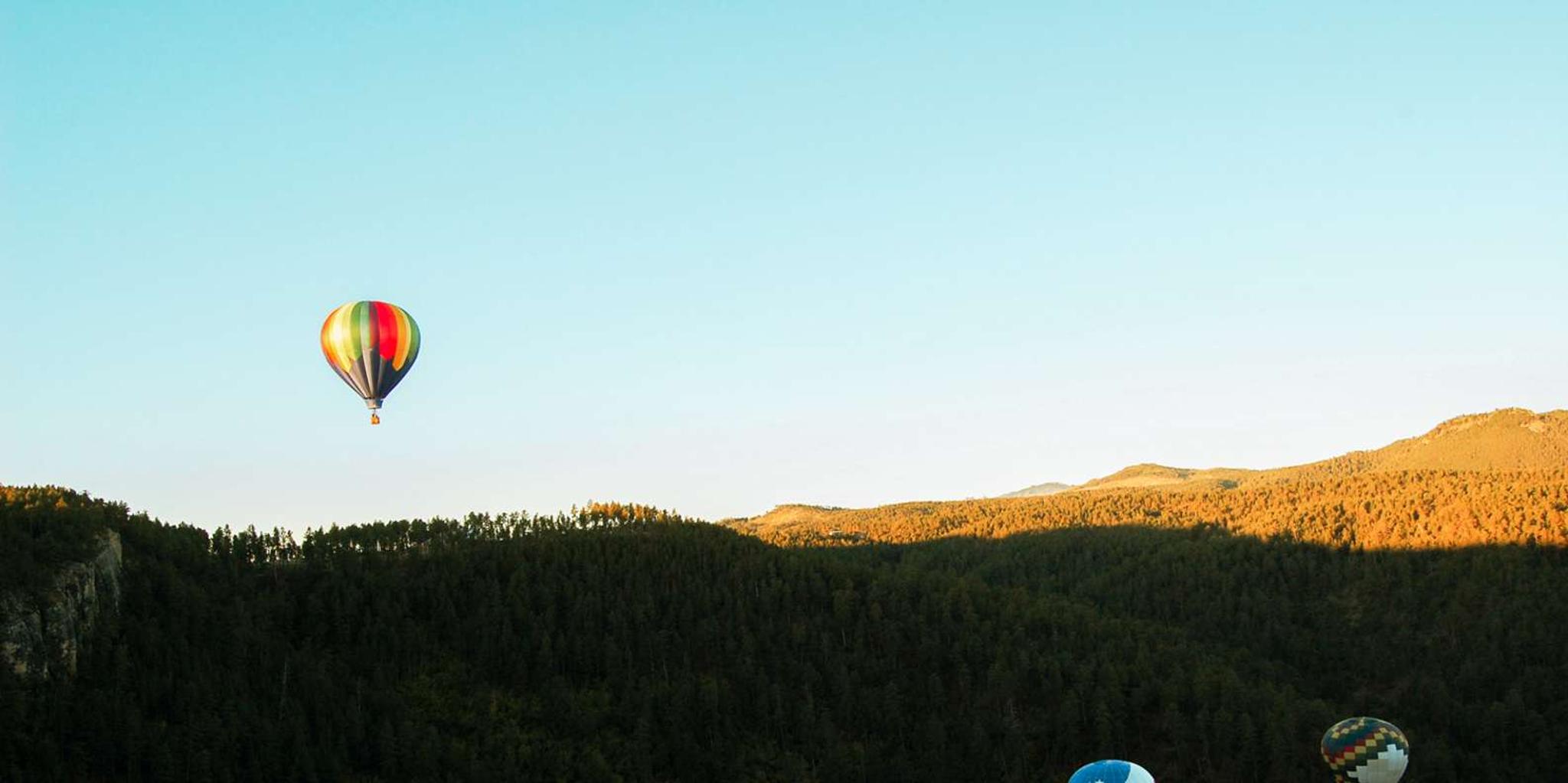 Custer Hot Air Balloon Flight at Sunrise