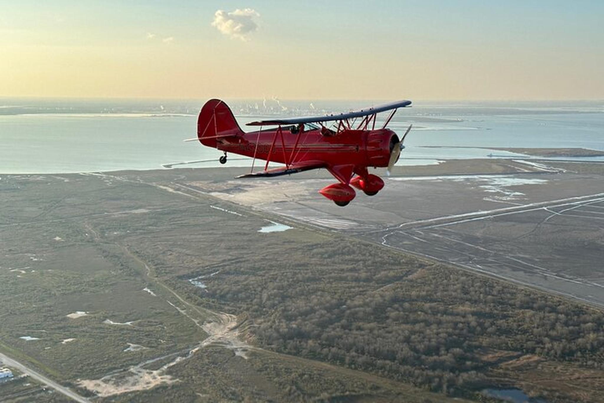 Galveston Open Cockpit Biplane Ride - Image 4