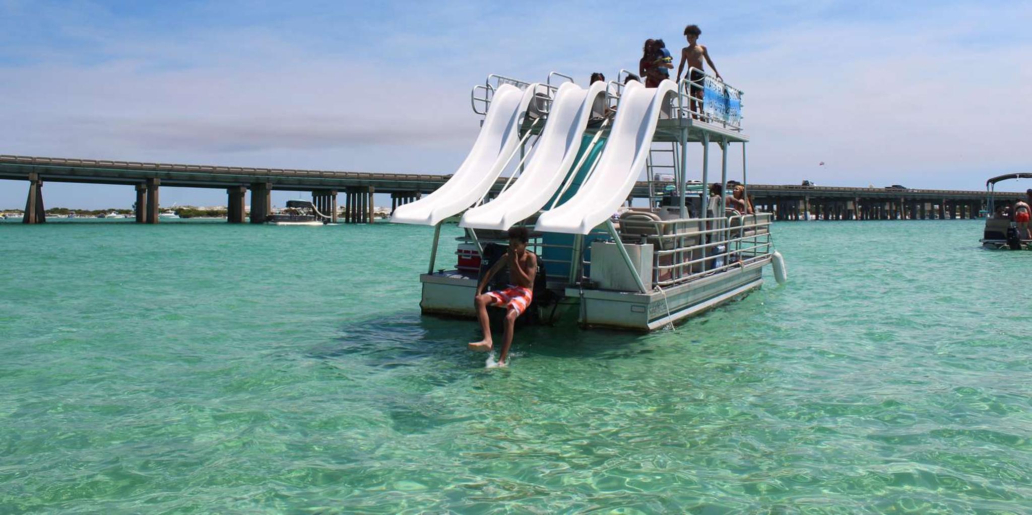 Okaloosa Island Pontoon Boat Rental with Slides - Image 2