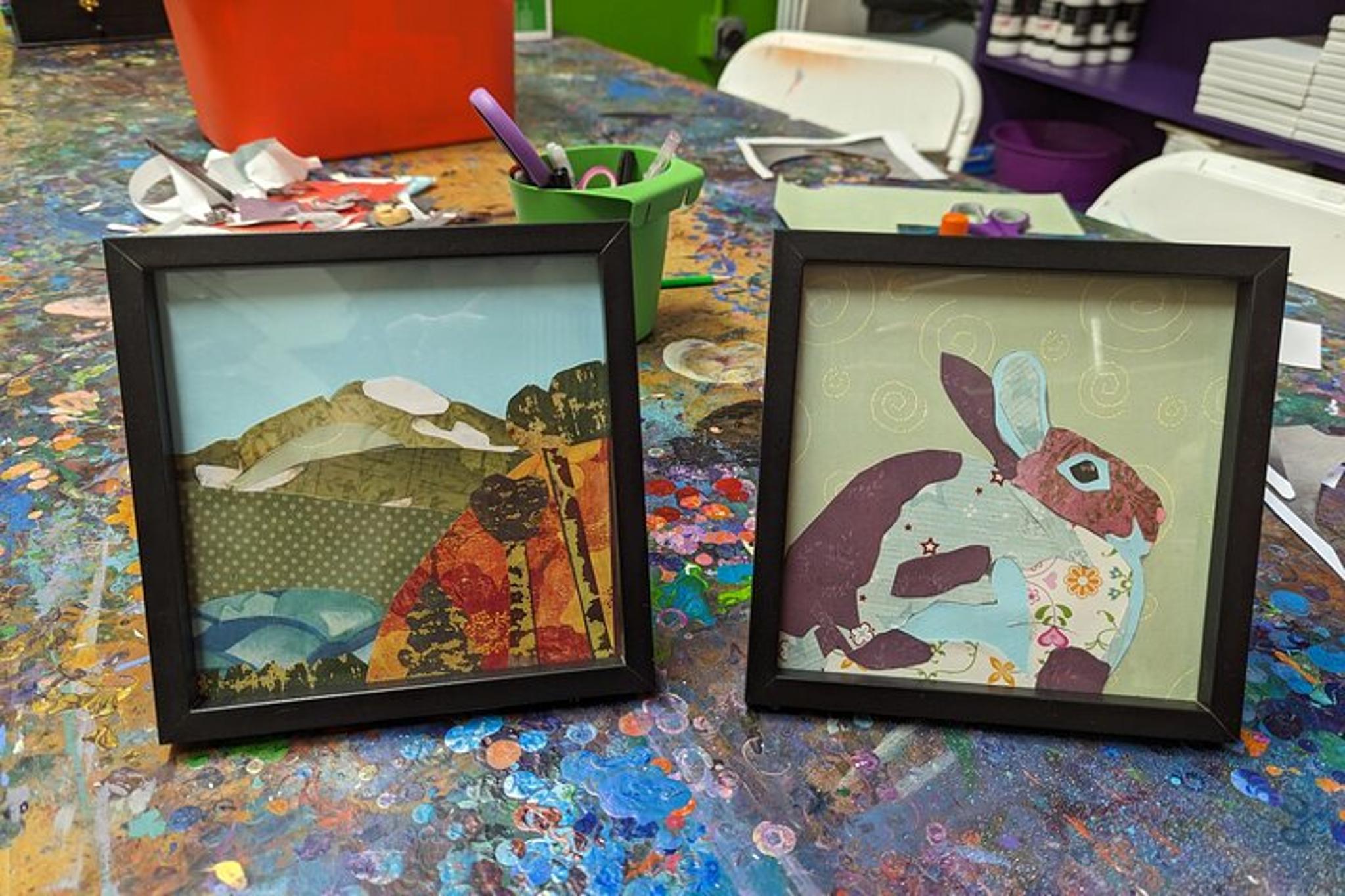 Estes Park Wildlife Collage Art Class - Image 3