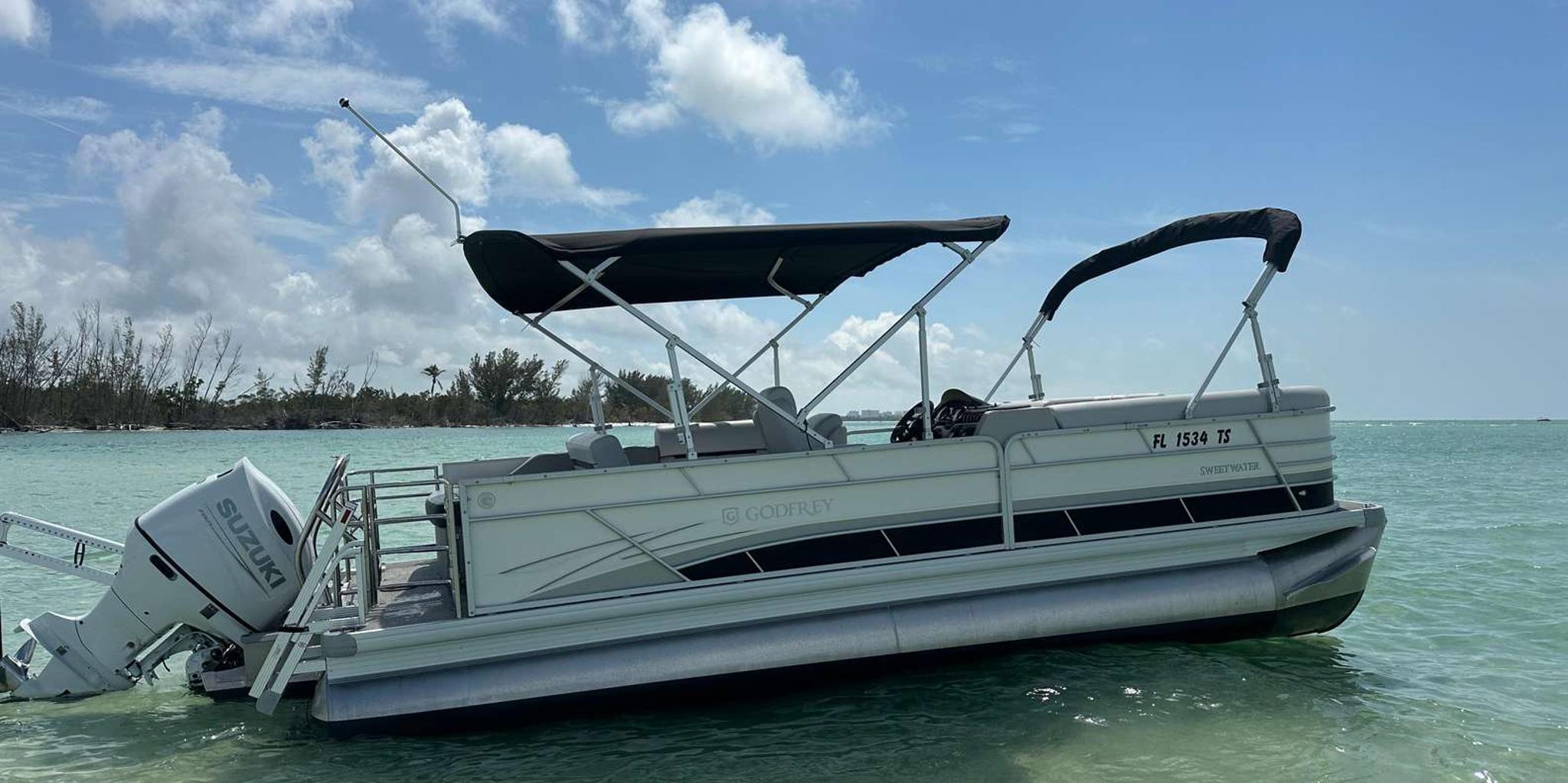 Naples Private Boat Charter with Beach Amenities