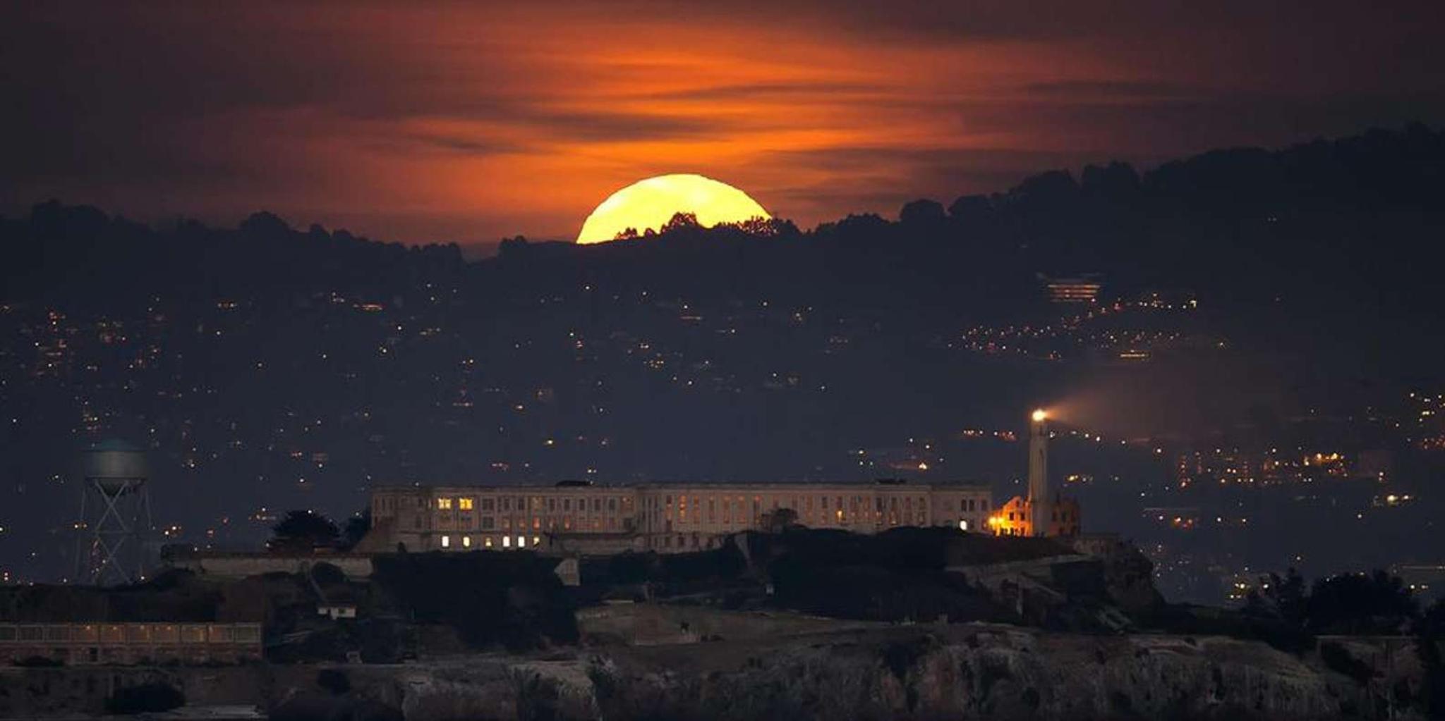San Francisco City Lights Sail Under the Full Moon - Image 6