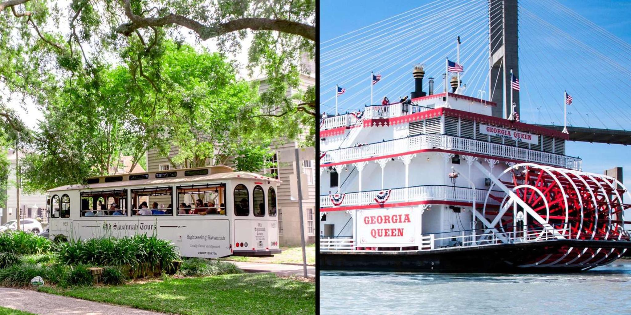 Savannah Harbor Cruise and Historic Trolley Tour - Image 1