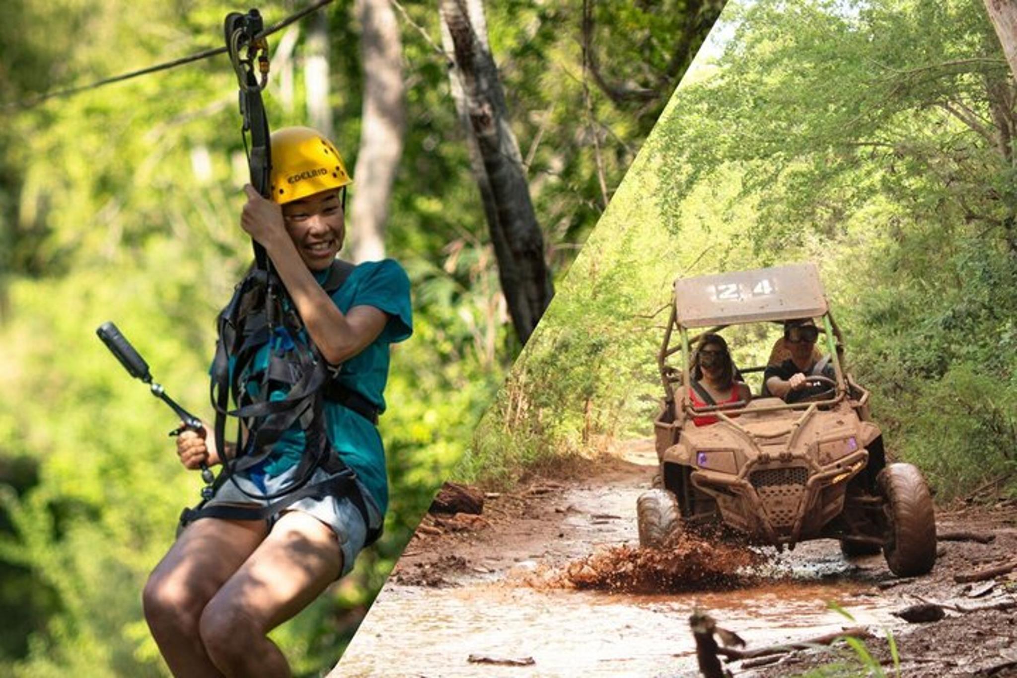 Honolulu Zipline and ATV Adventure Combo