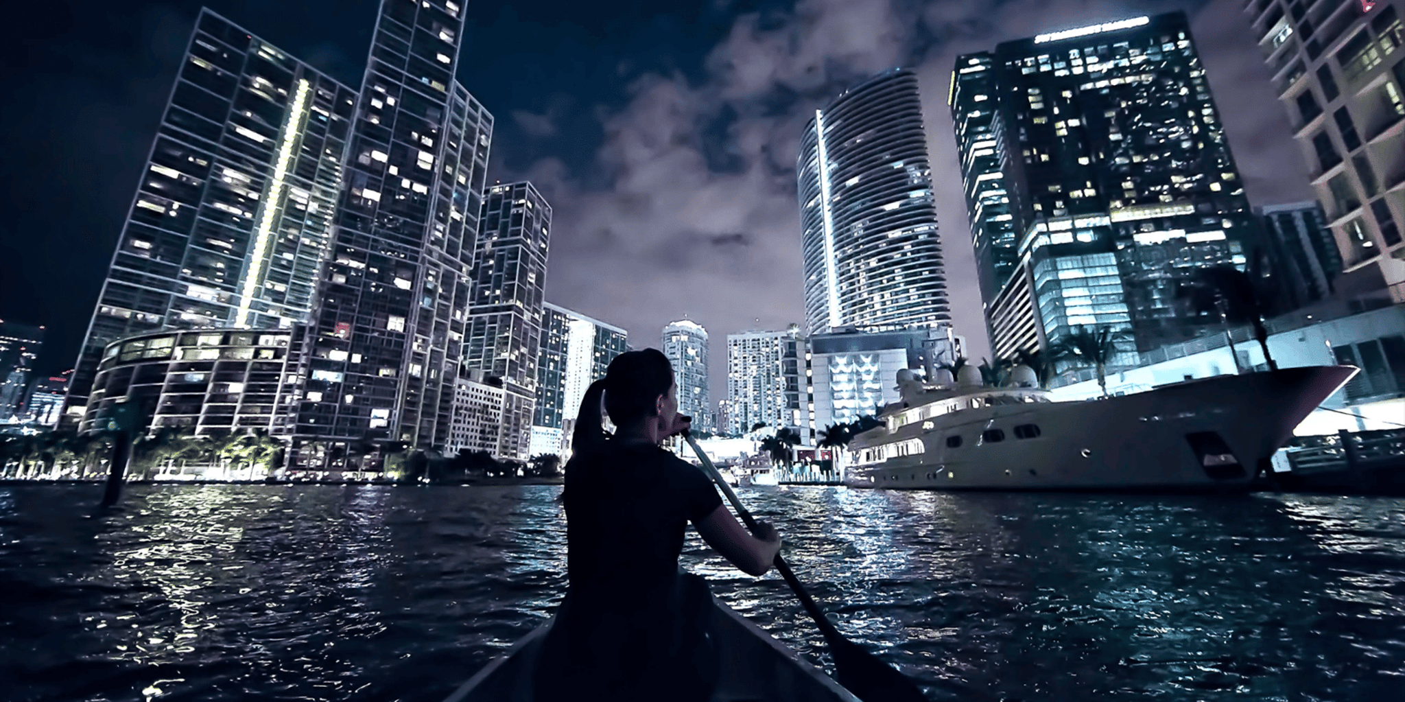 Miami City Lights Night SUP or Kayak Tour - Image 2