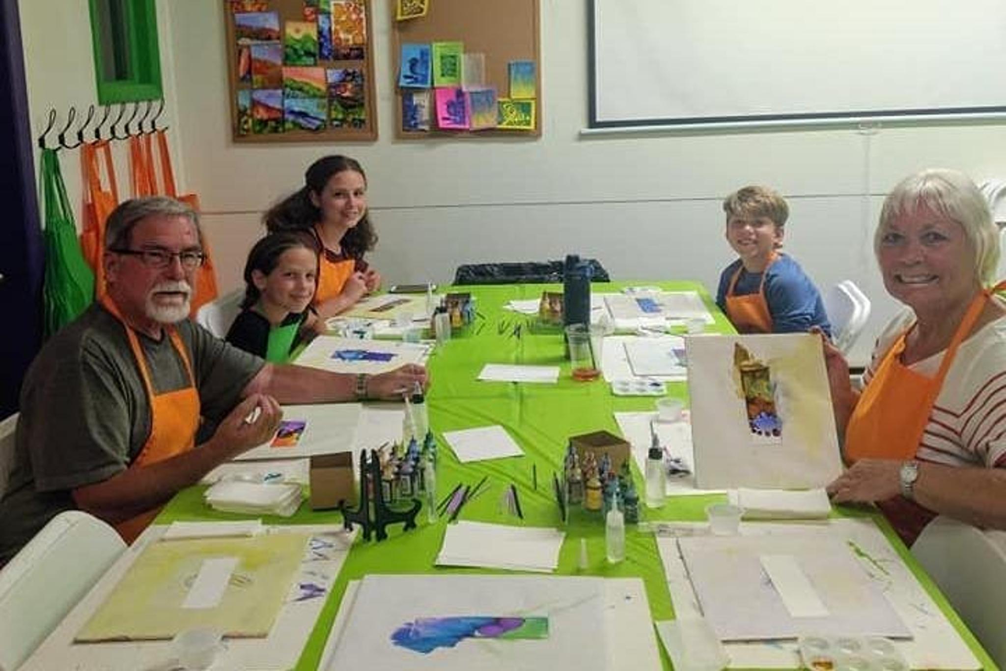 Estes Park Alcohol Ink Landscape Art Class - Image 6