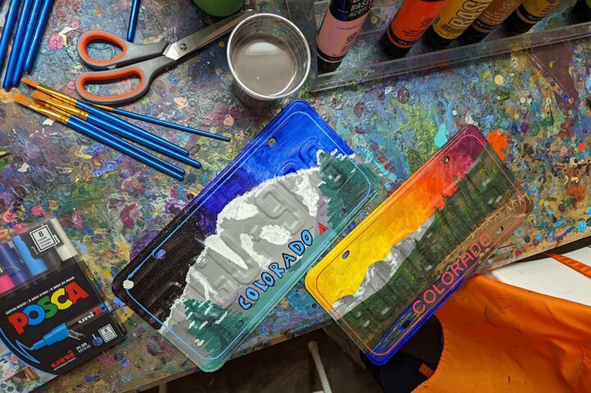 Estes Park Painted License Plate Class - Image 2