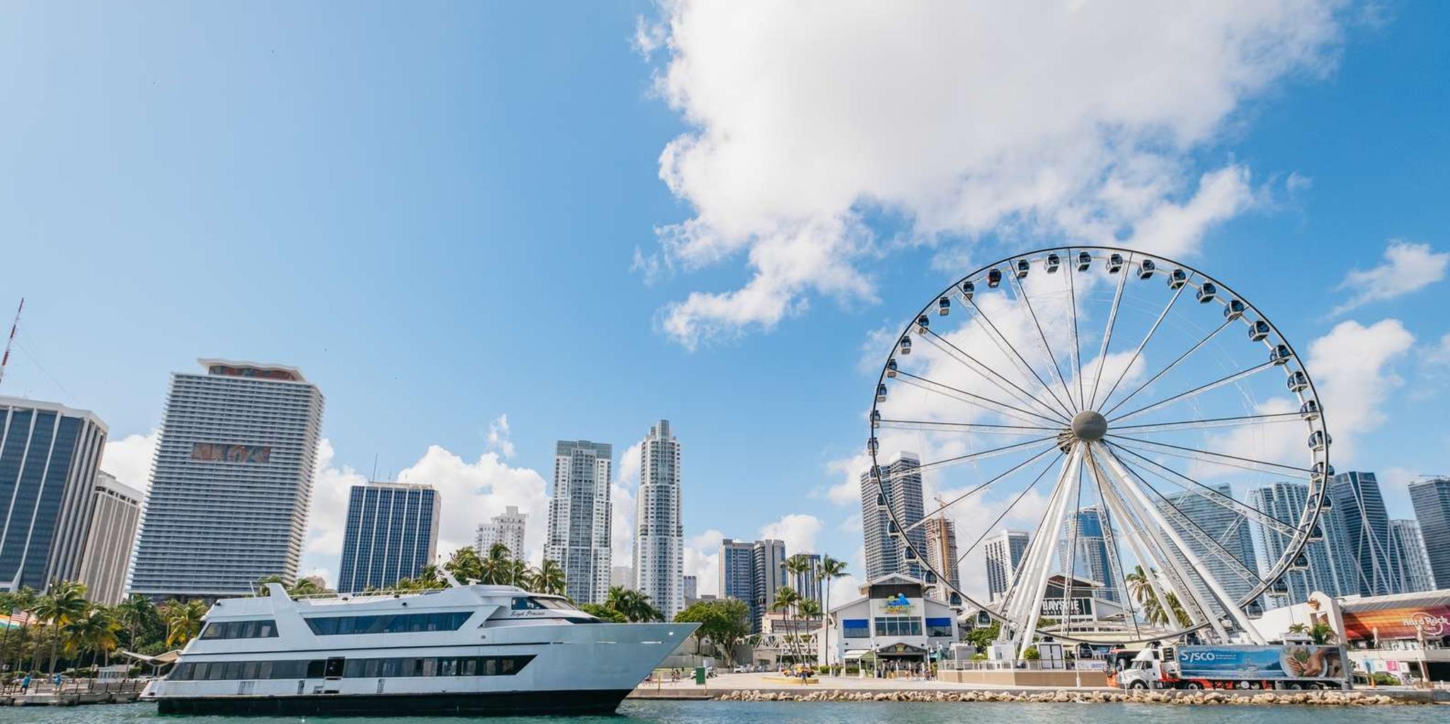 Miami Open-Top Bus and Bay Cruise Half-Day Tour - Image 1