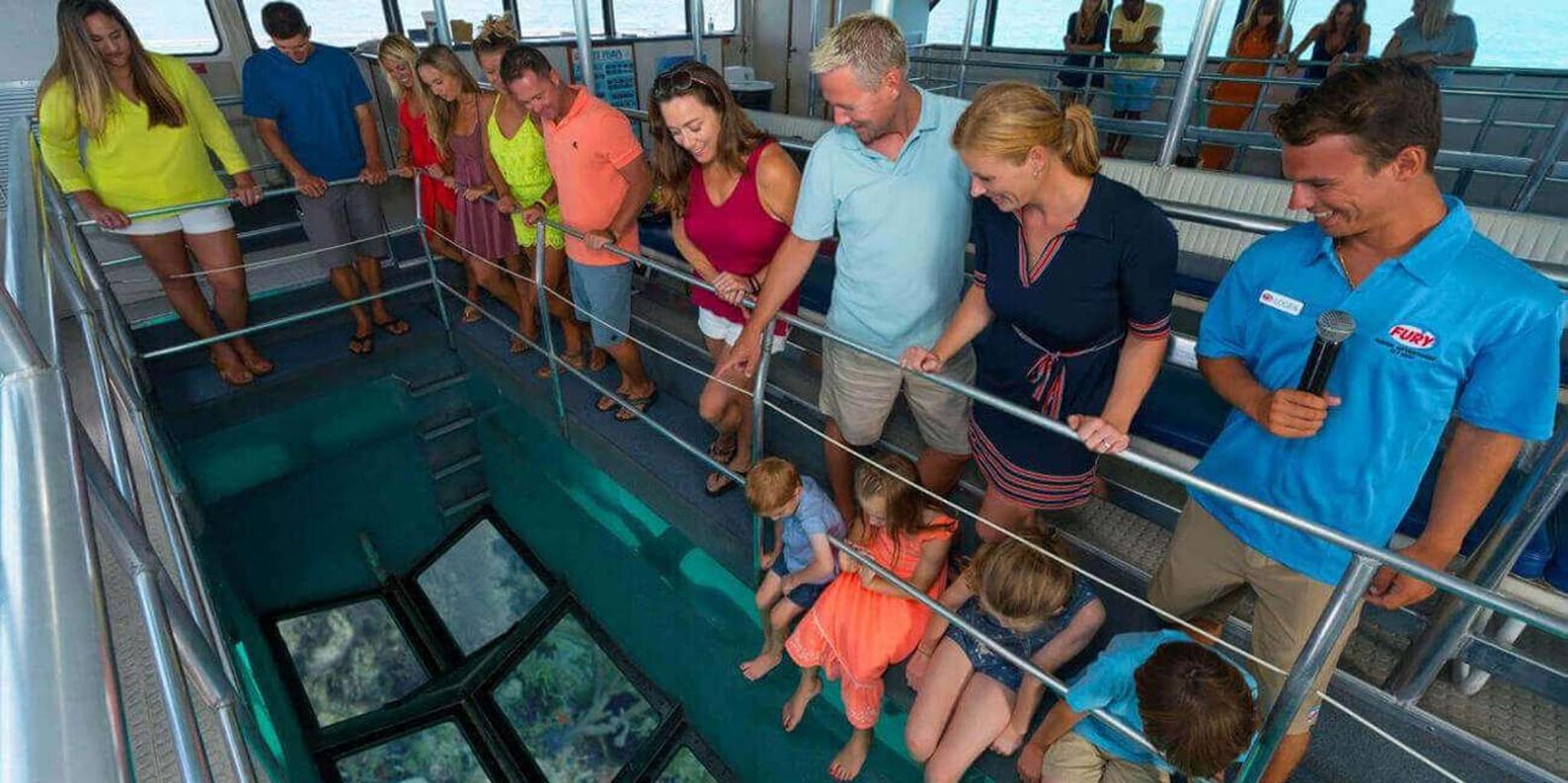 Key West Glass Bottom Boat Reef Tour with Sunset Option