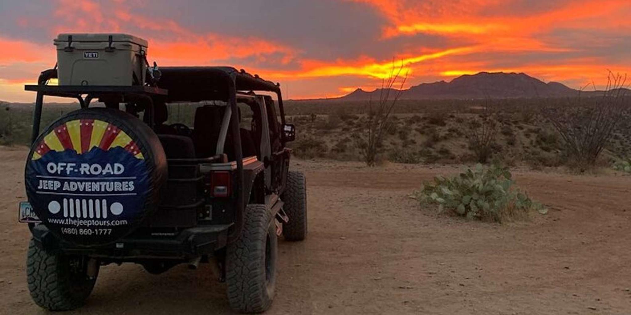 Scottsdale Desert Jeep Tour at Sunset
