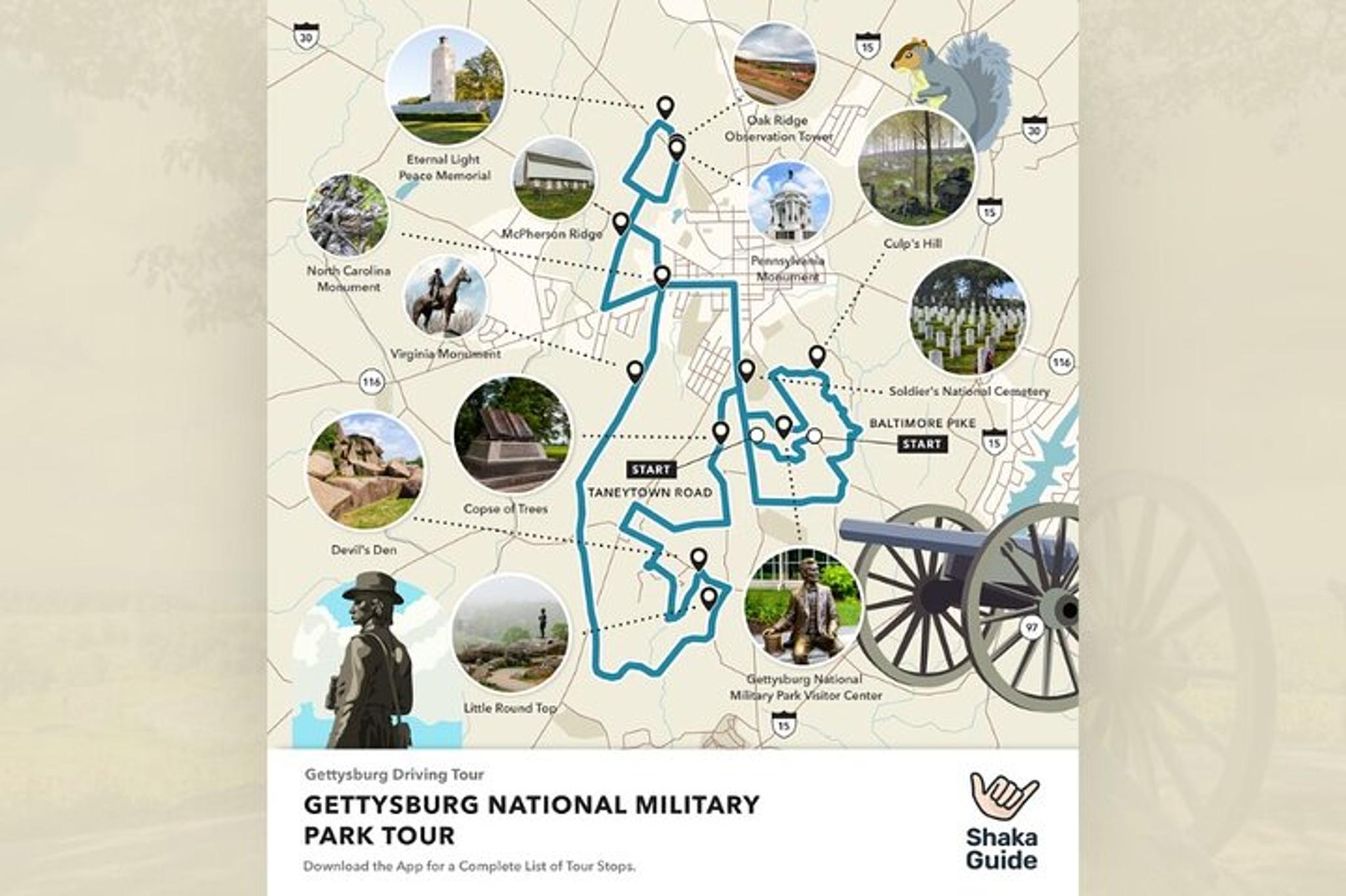 Gettysburg Battlefield Self-Guided Audio Tour