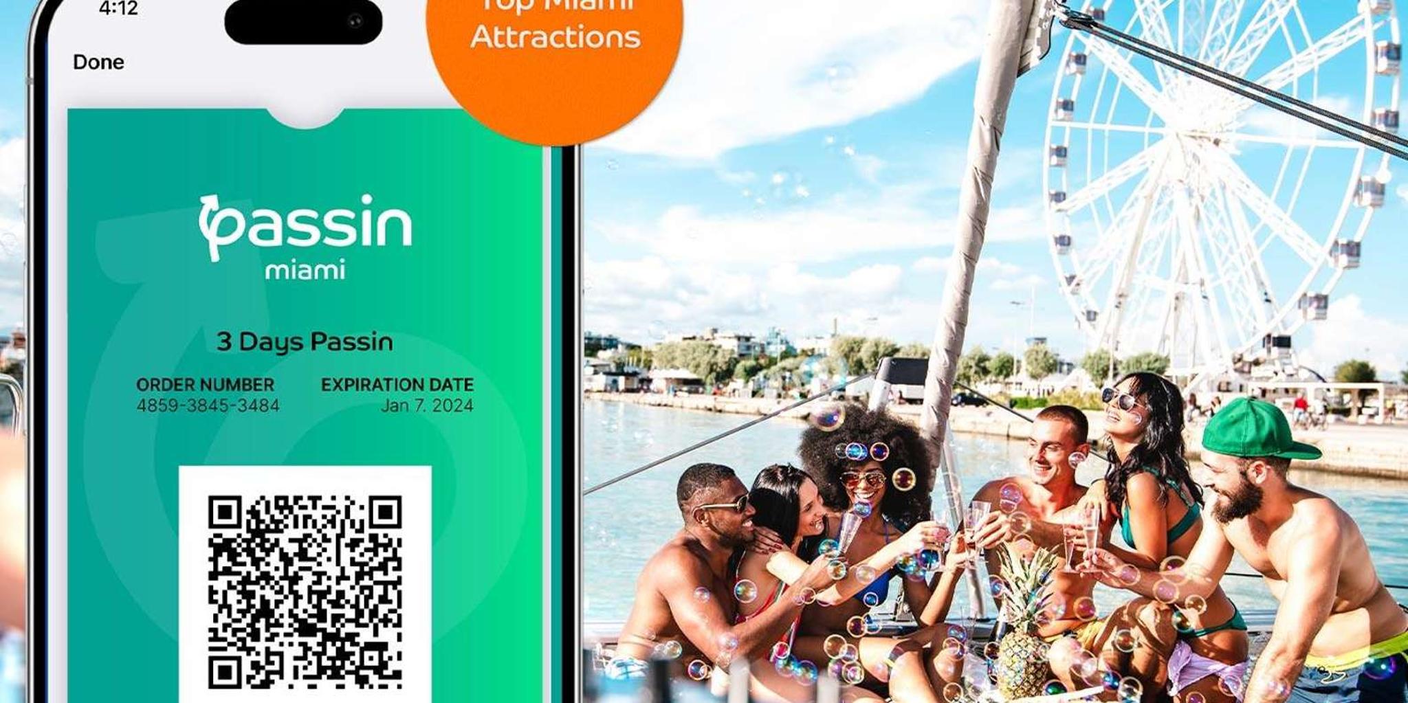 Miami Attractions Pass with eSIM & Airport Transfer