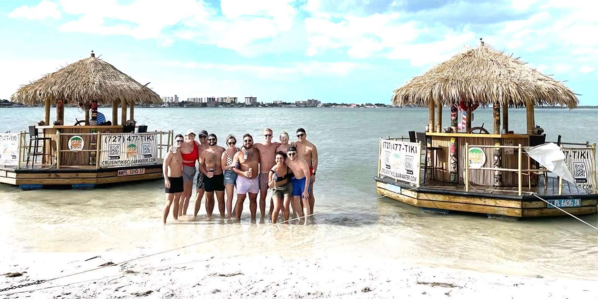 Clearwater Tiki Boat Sandbar Adventure 3 hr