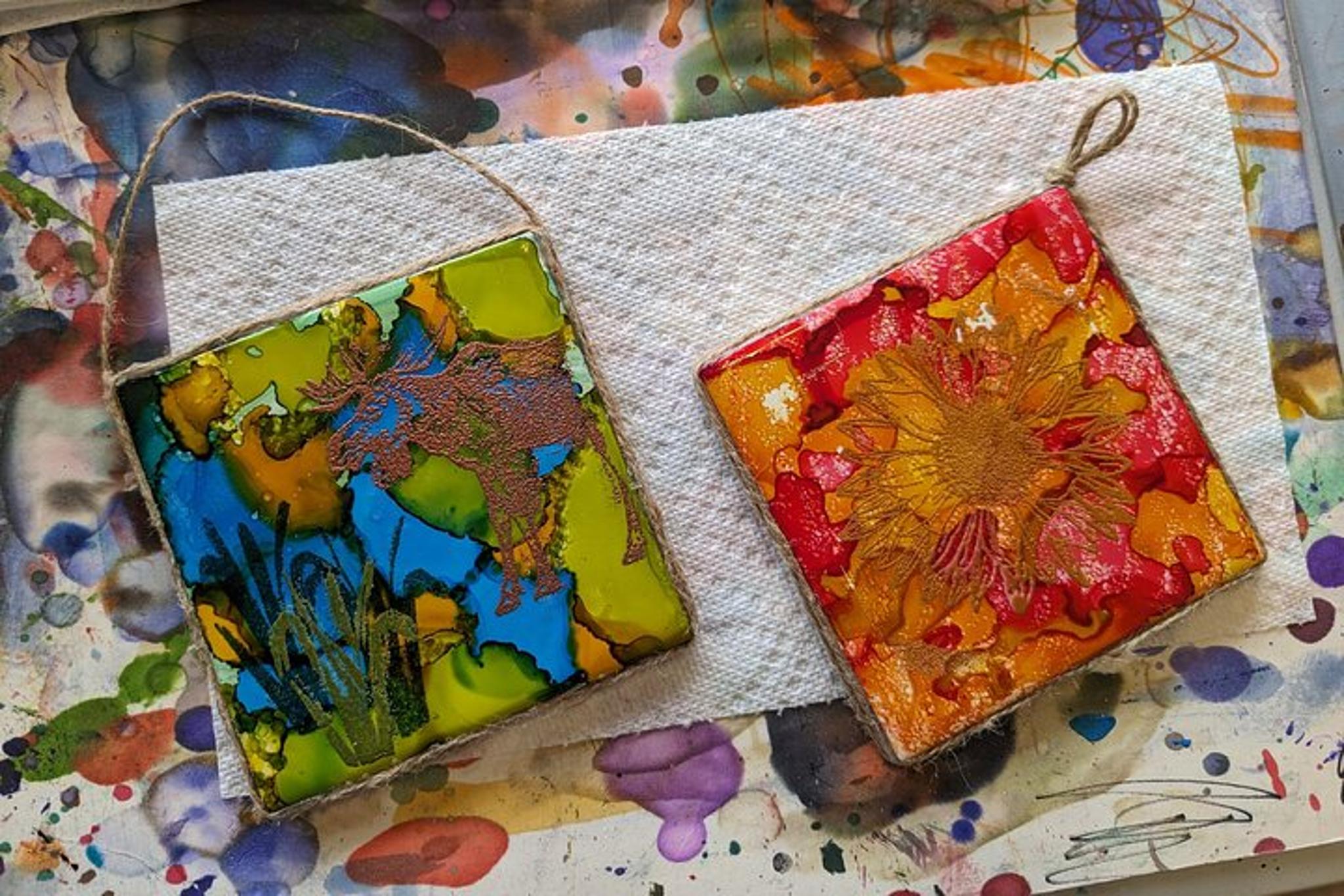 Estes Park Alcohol Ink Tile Workshop