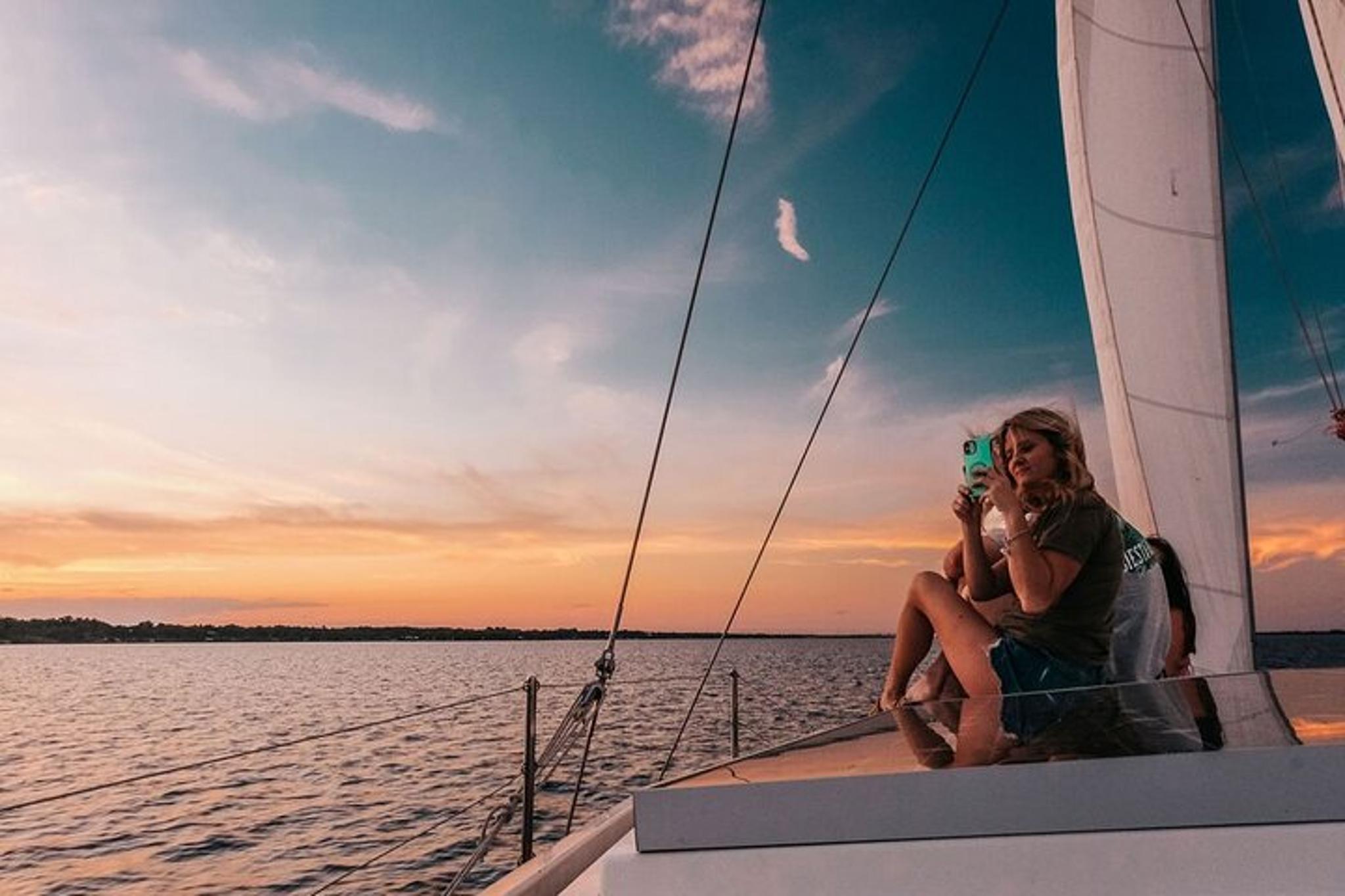 Cocoa Beach Catamaran Sail at Sunset
