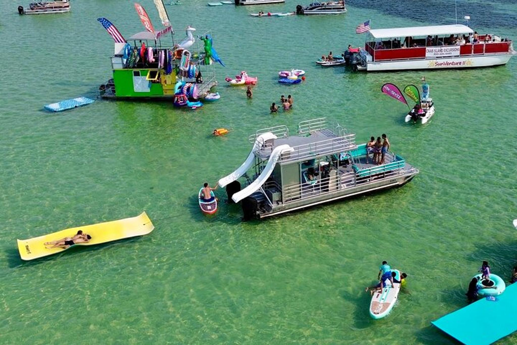 Destin Pontoon Charter with Slides and Restroom - Image 3